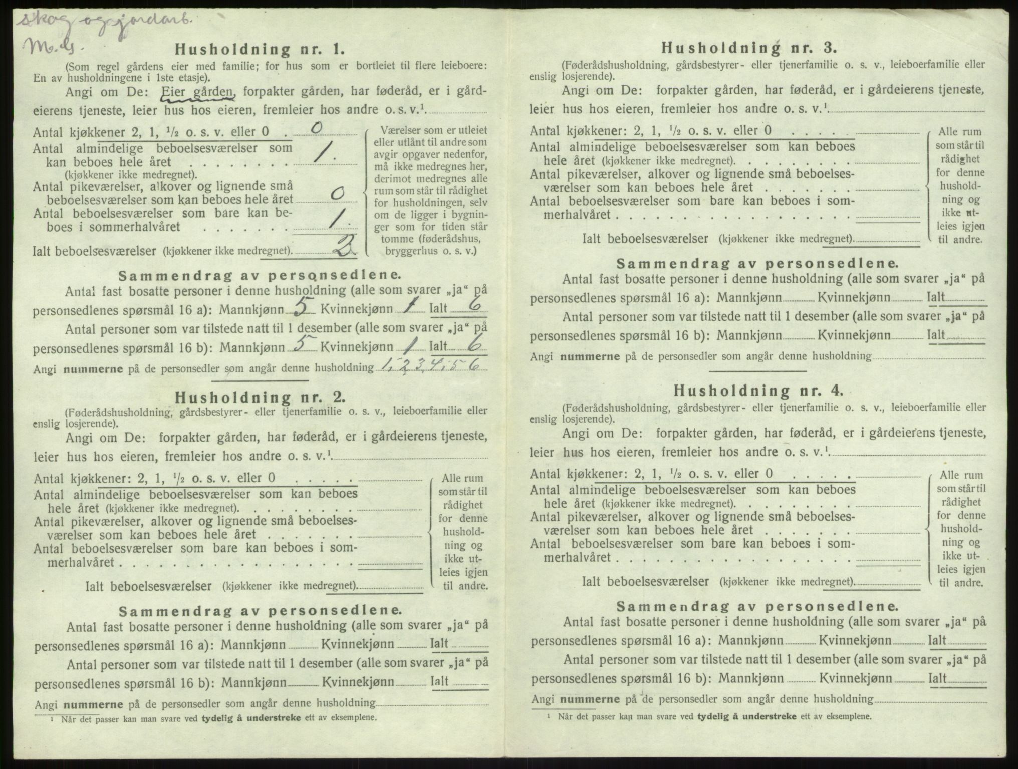 SAB, 1920 census for Leikanger, 1920, p. 756