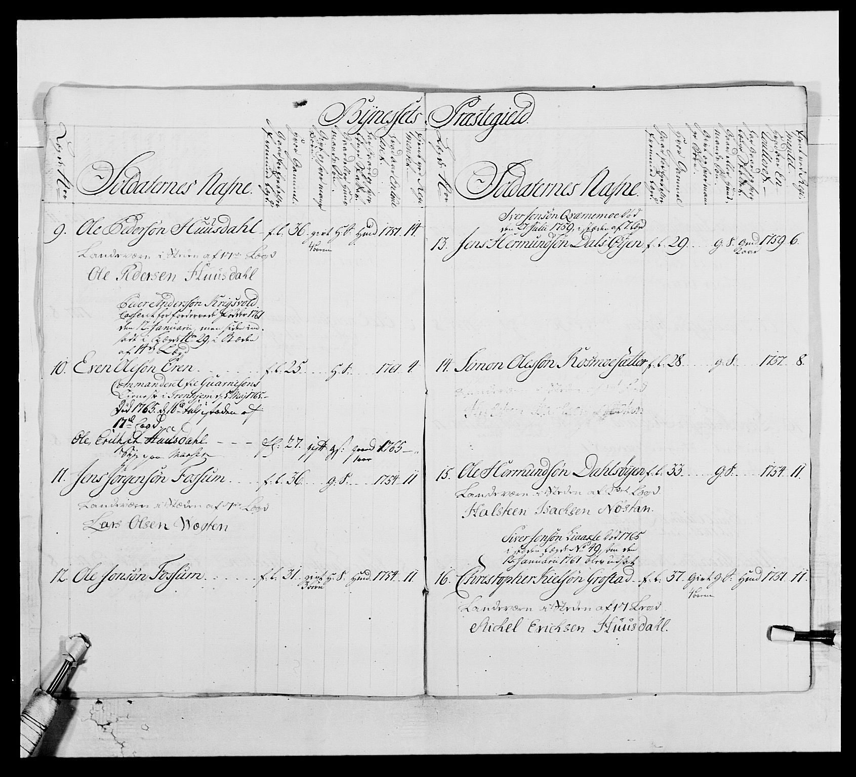 Kommanderende general (KG I) med Det norske krigsdirektorium, AV/RA-EA-5419/E/Ea/L0515: 3. Trondheimske regiment, 1756-1767, p. 412