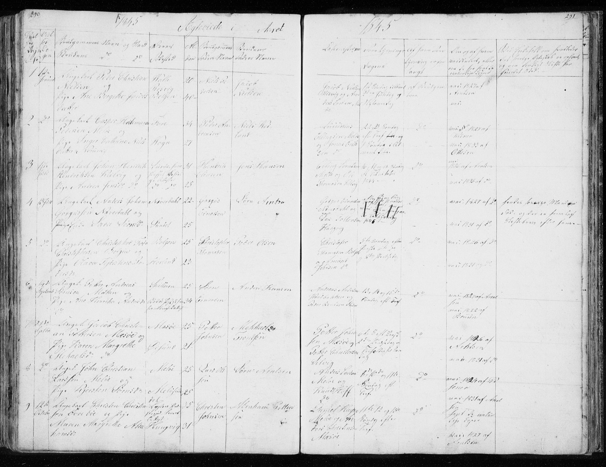Ministerialprotokoller, klokkerbøker og fødselsregistre - Nordland, SAT/A-1459/843/L0632: Parish register (copy) no. 843C01, 1833-1853, p. 290-291