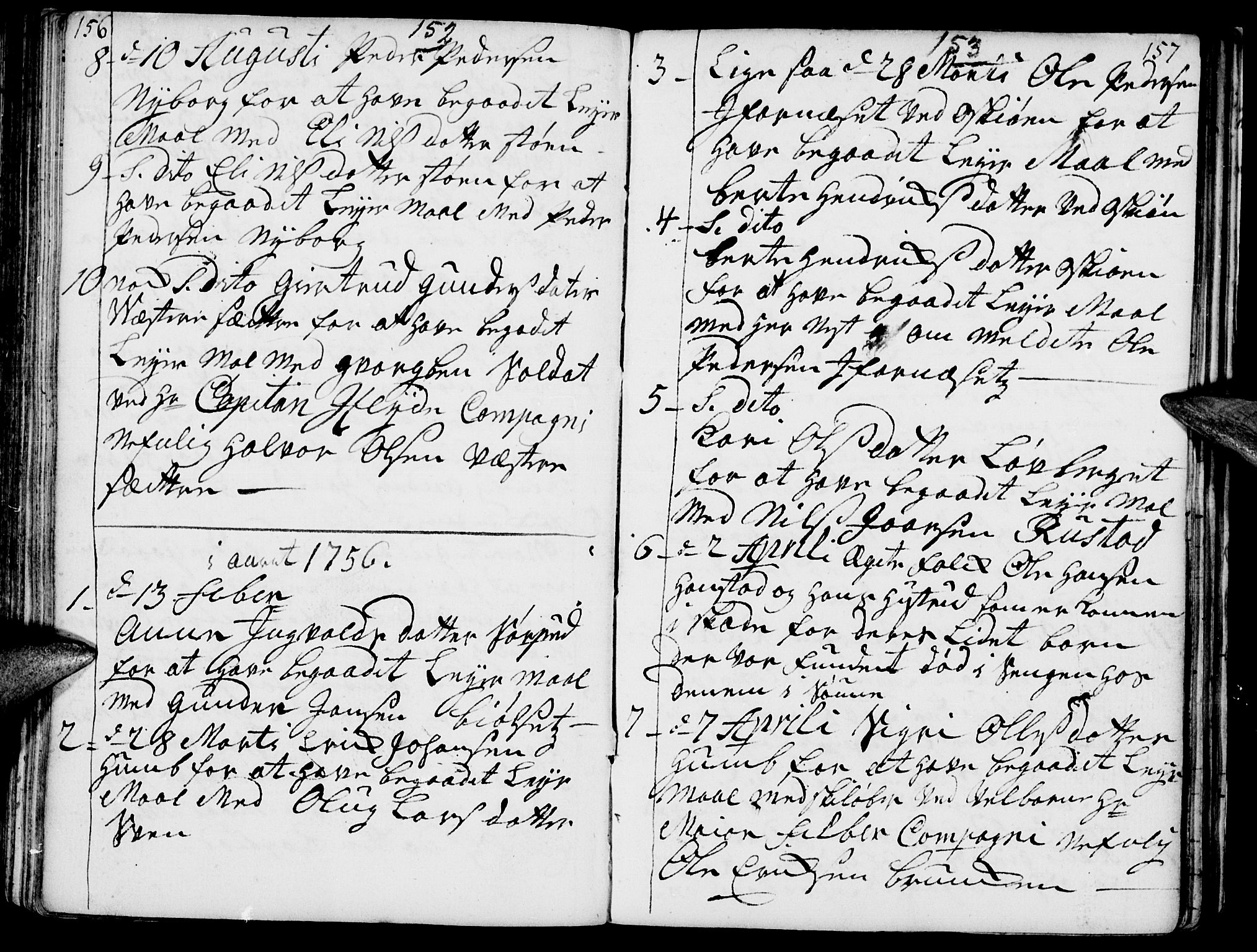 Elverum prestekontor, AV/SAH-PREST-044/H/Ha/Haa/L0002: Parish register (official) no. 2, 1751-1756, p. 152-153