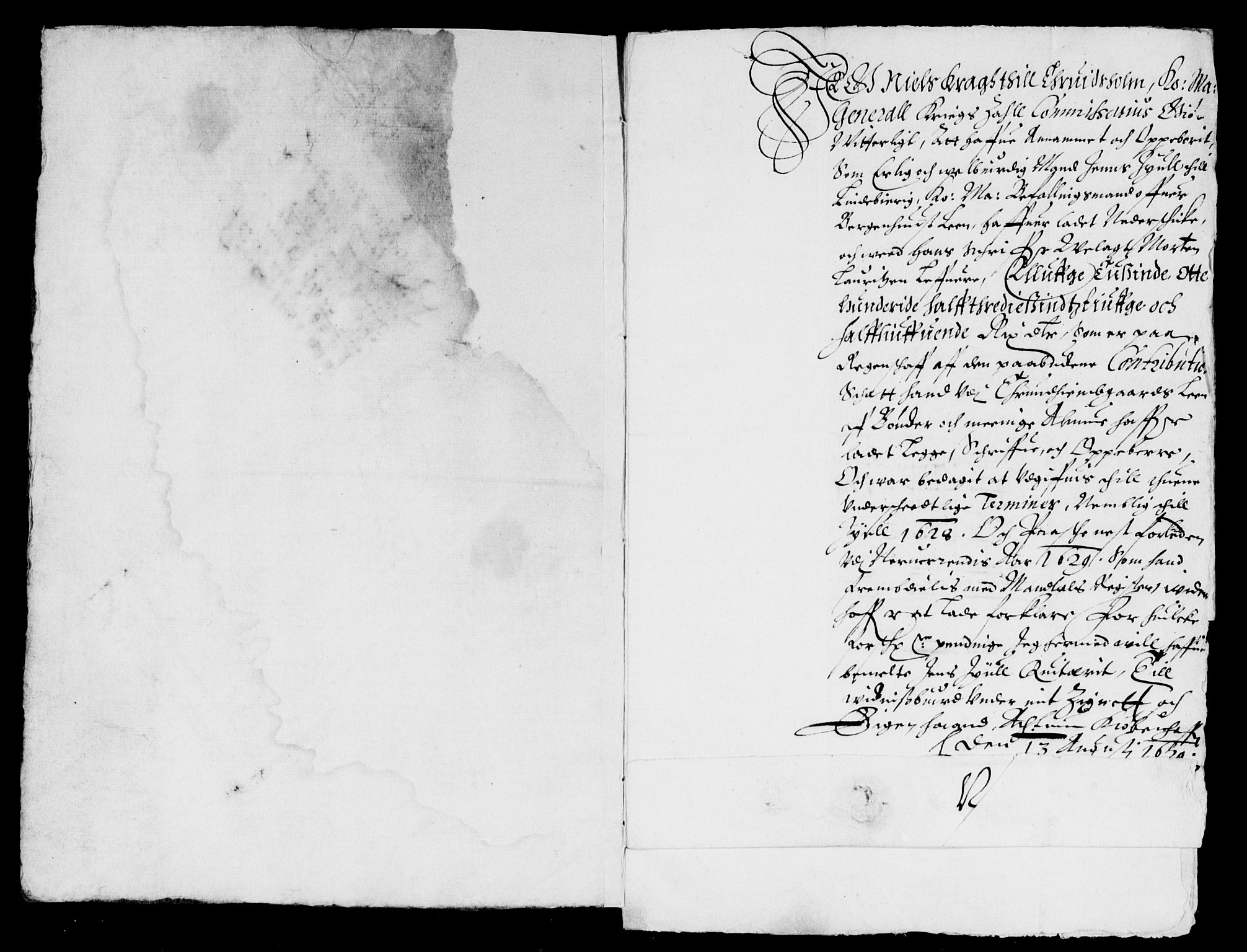 Rentekammeret inntil 1814, Reviderte regnskaper, Lensregnskaper, AV/RA-EA-5023/R/Rb/Rbw/L0038: Trondheim len, 1628-1629