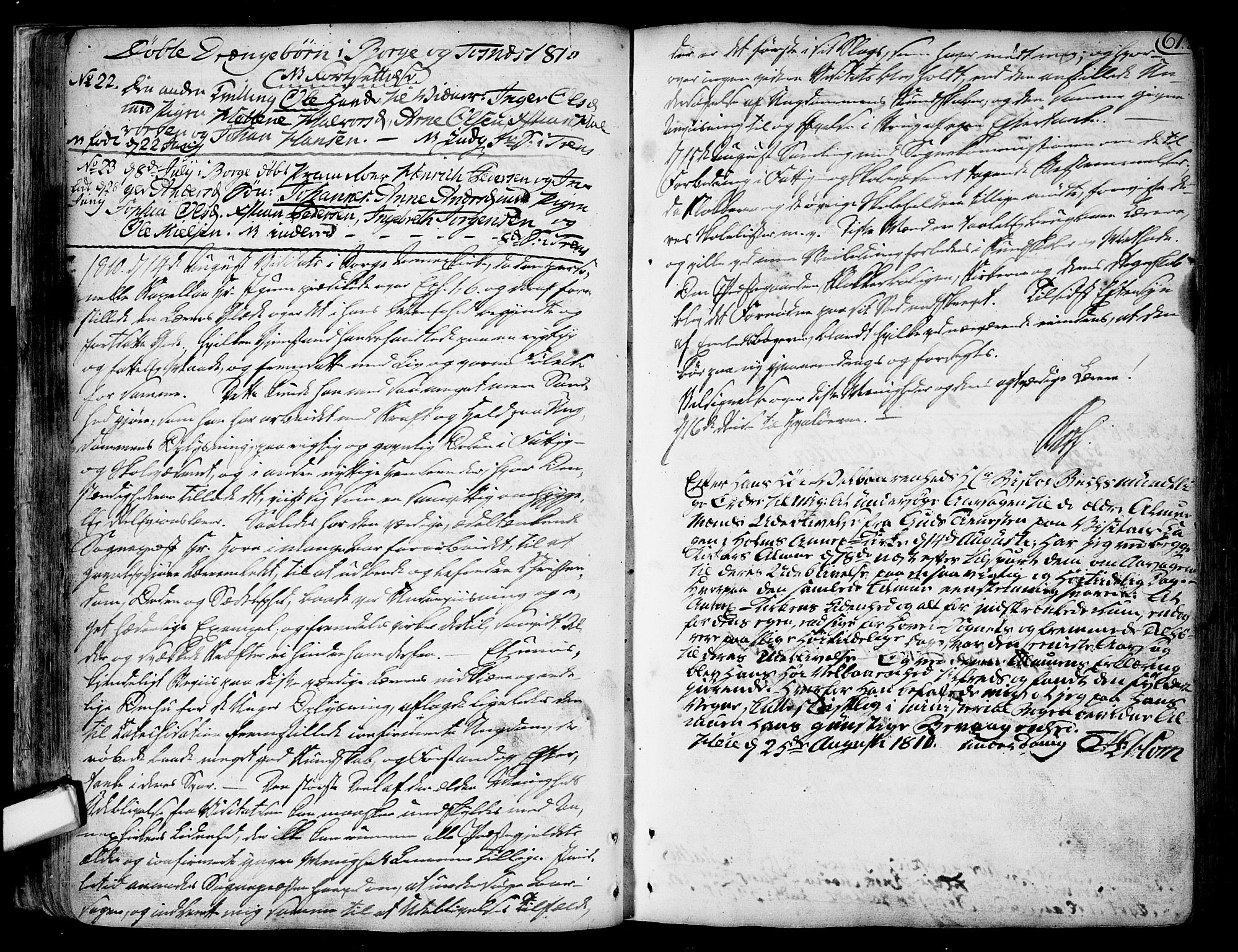 Borge prestekontor Kirkebøker, AV/SAO-A-10903/F/Fa/L0002: Parish register (official) no. I 2, 1791-1817, p. 61