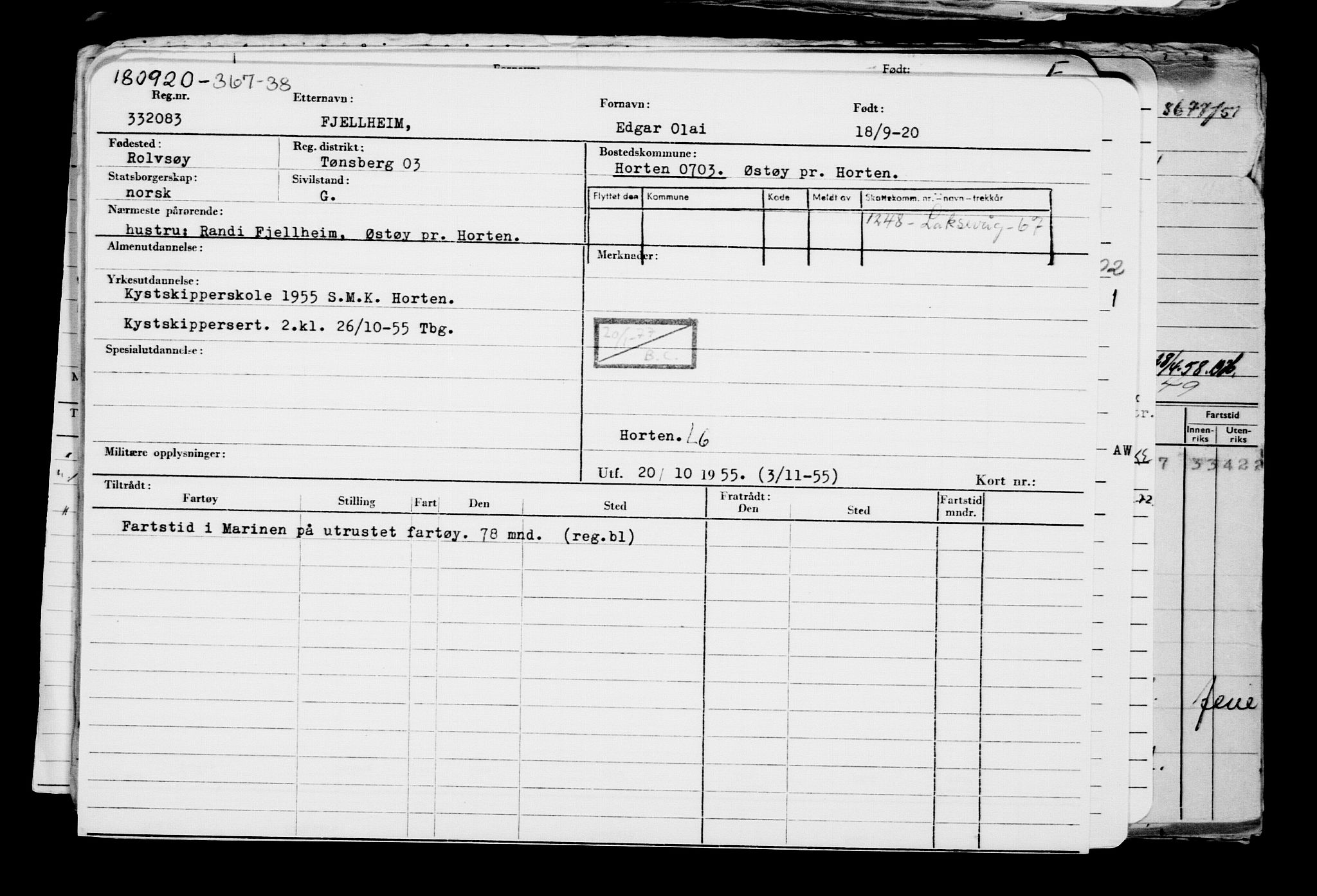 Direktoratet for sjømenn, AV/RA-S-3545/G/Gb/L0185: Hovedkort, 1920, p. 473