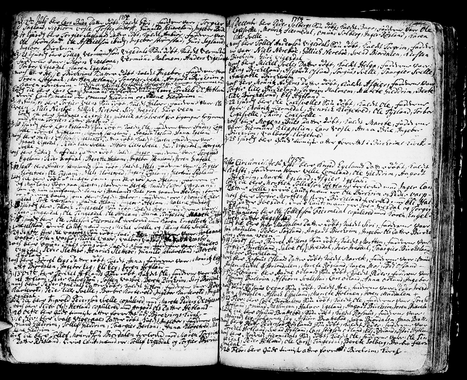 Helleland sokneprestkontor, SAST/A-101810: Parish register (official) no. A 1 /2, 1713-1761, p. 193d