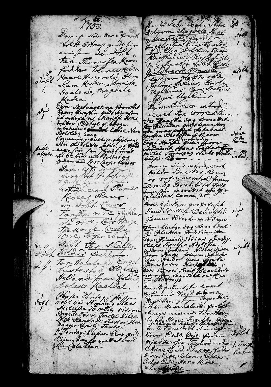 Os sokneprestembete, AV/SAB-A-99929: Parish register (official) no. A 3, 1669-1760, p. 80