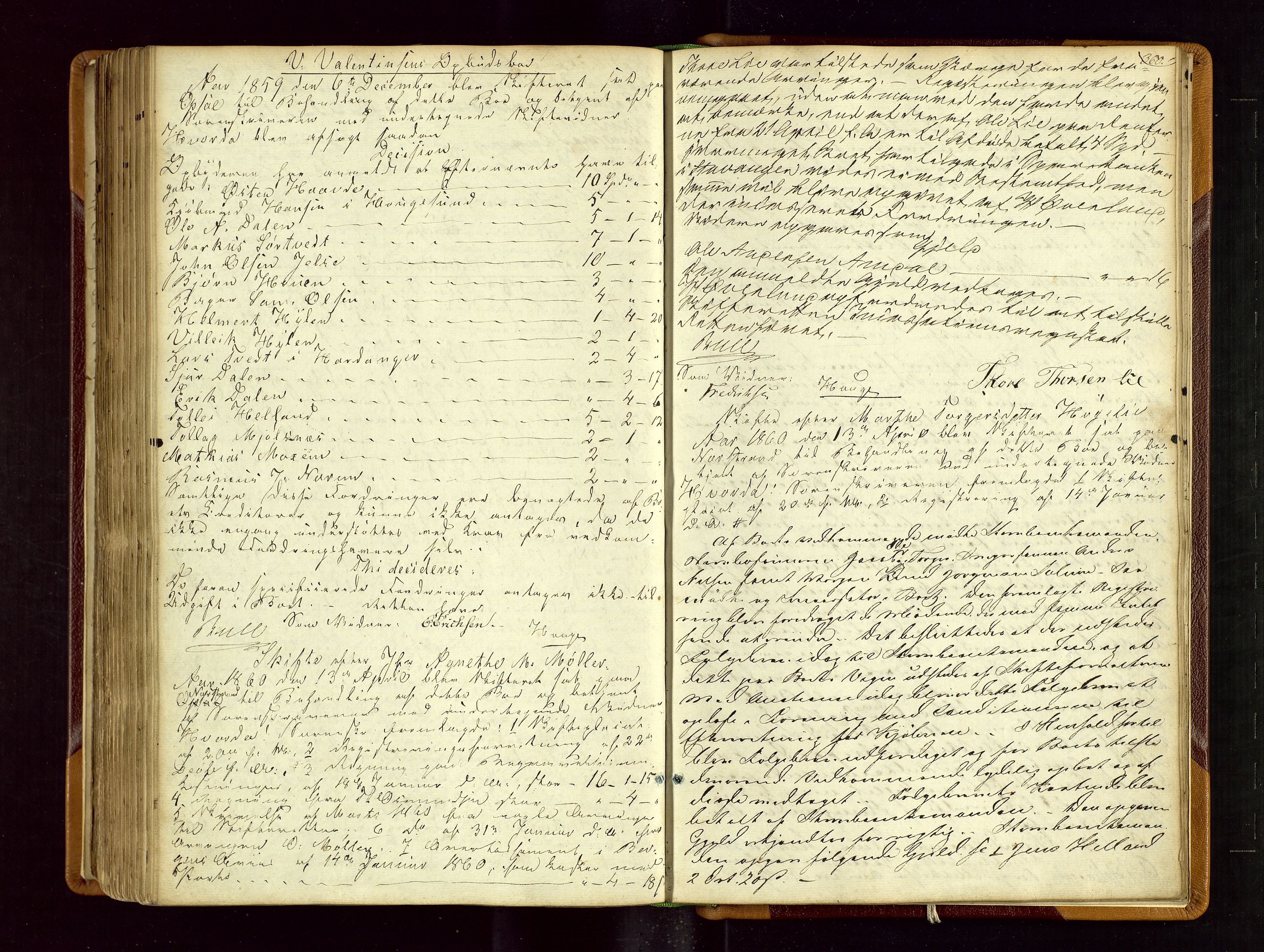 Ryfylke tingrett, AV/SAST-A-100055/001/IV/IVF/L0001: Skifteforhandlingsprotokoll A 1, 1844-1862, p. 360
