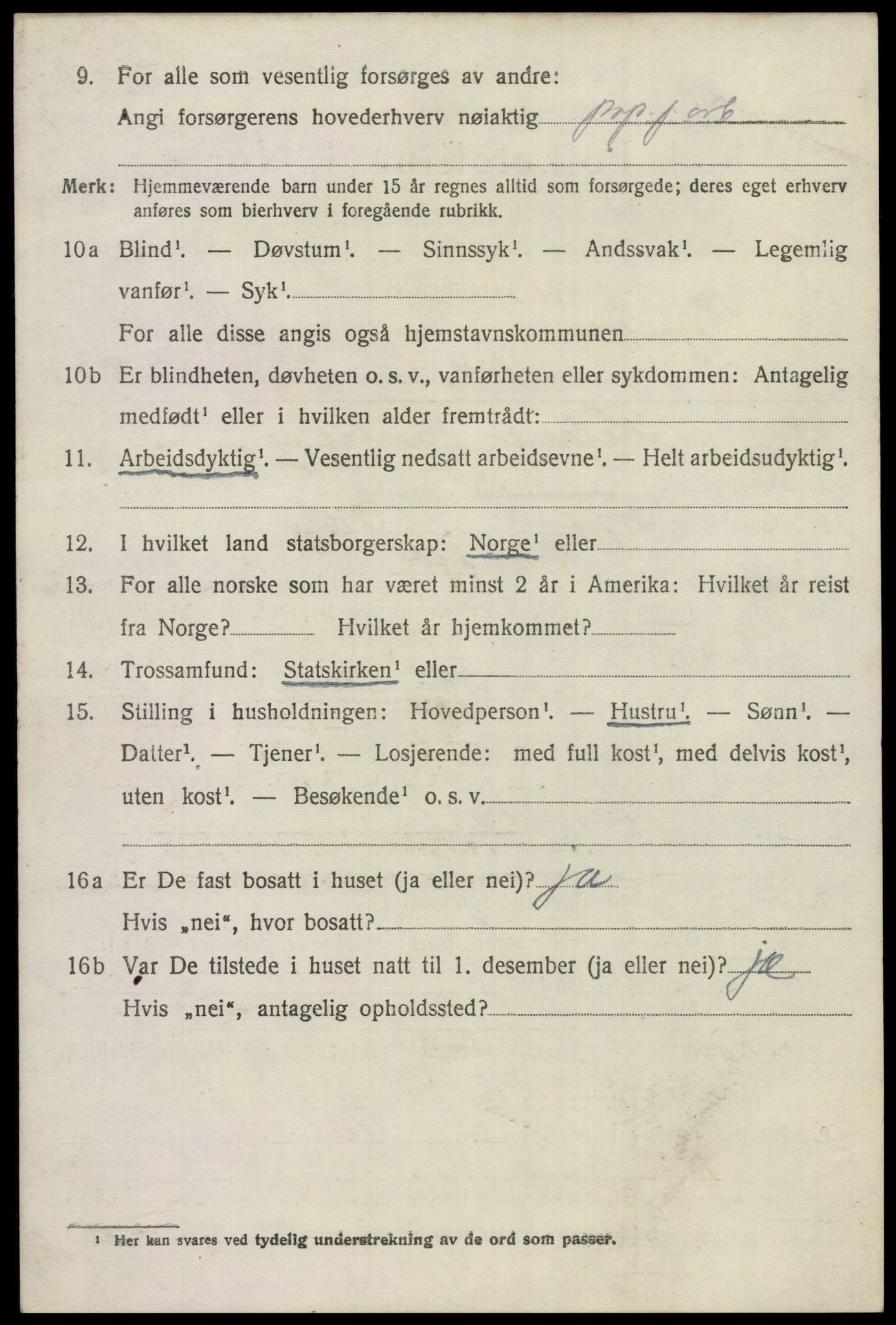 SAKO, 1920 census for Gjerpen, 1920, p. 4013