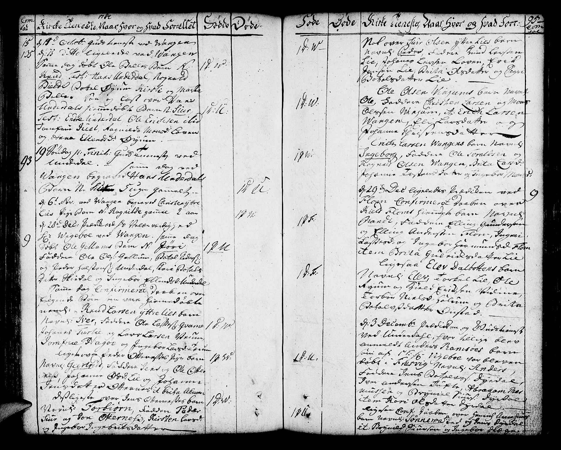 Aurland sokneprestembete, AV/SAB-A-99937/H/Ha/Haa/L0004: Parish register (official) no. A 4, 1756-1801, p. 95