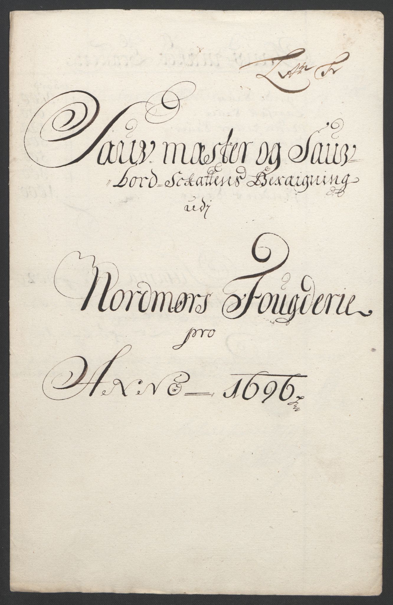 Rentekammeret inntil 1814, Reviderte regnskaper, Fogderegnskap, RA/EA-4092/R56/L3736: Fogderegnskap Nordmøre, 1694-1696, p. 422