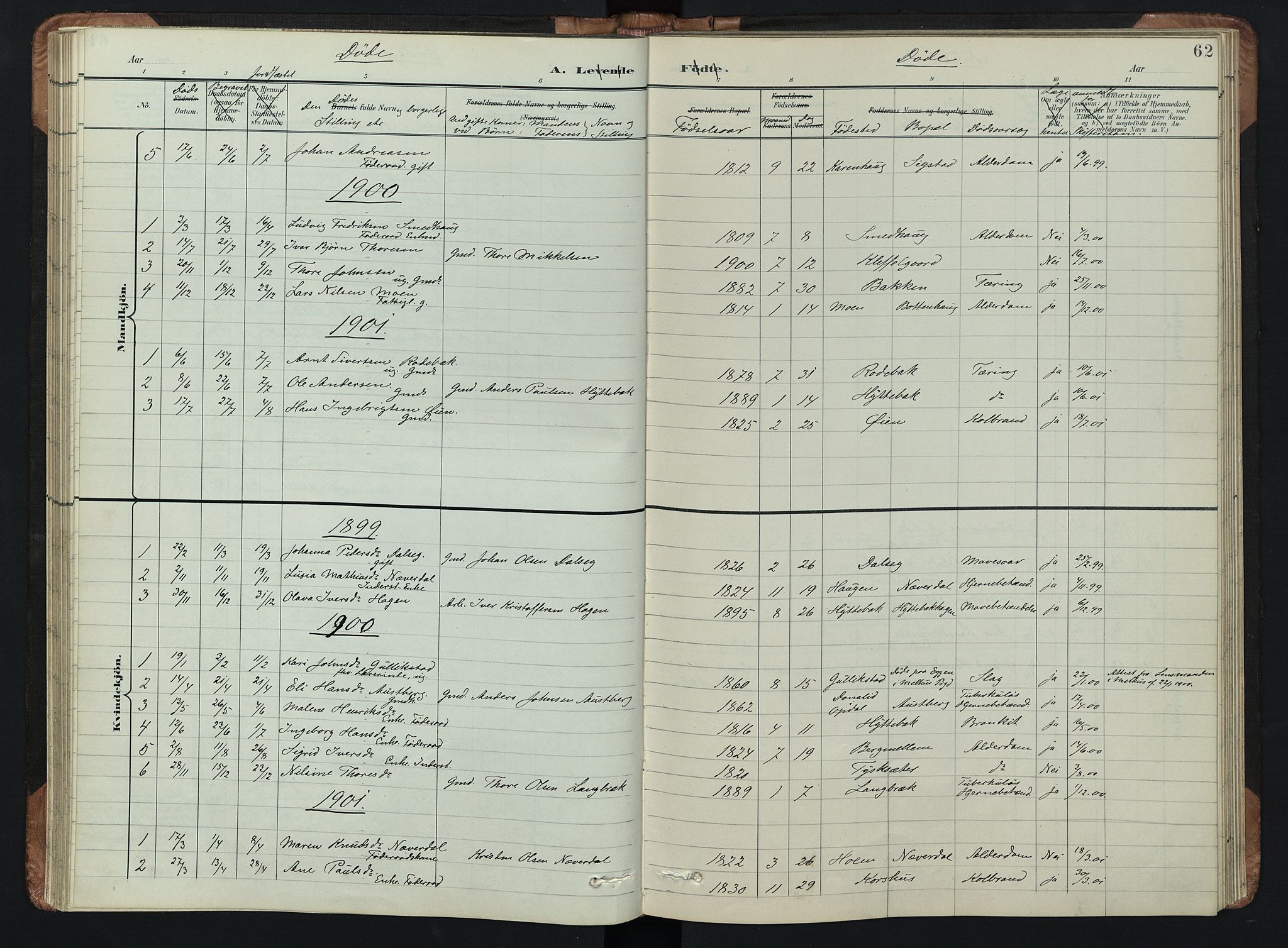 Kvikne prestekontor, AV/SAH-PREST-064/H/Ha/Hab/L0002: Parish register (copy) no. 2, 1859-1901, p. 62