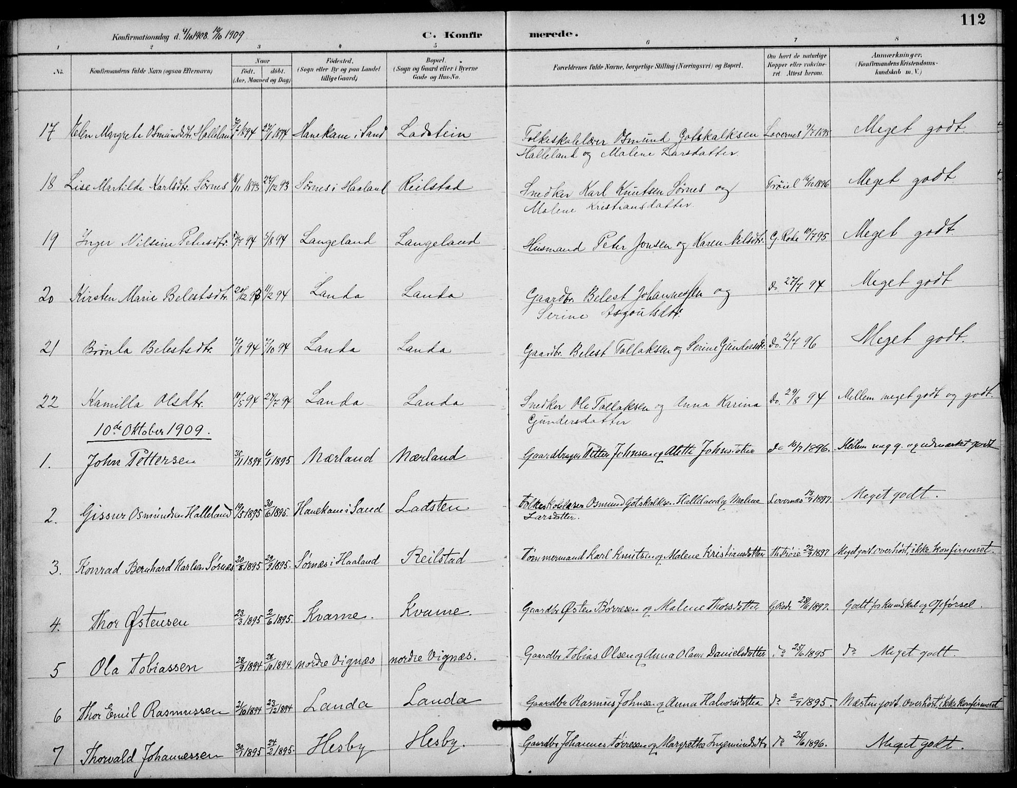Finnøy sokneprestkontor, SAST/A-101825/H/Ha/Haa/L0011: Parish register (official) no. A 11, 1891-1910, p. 112