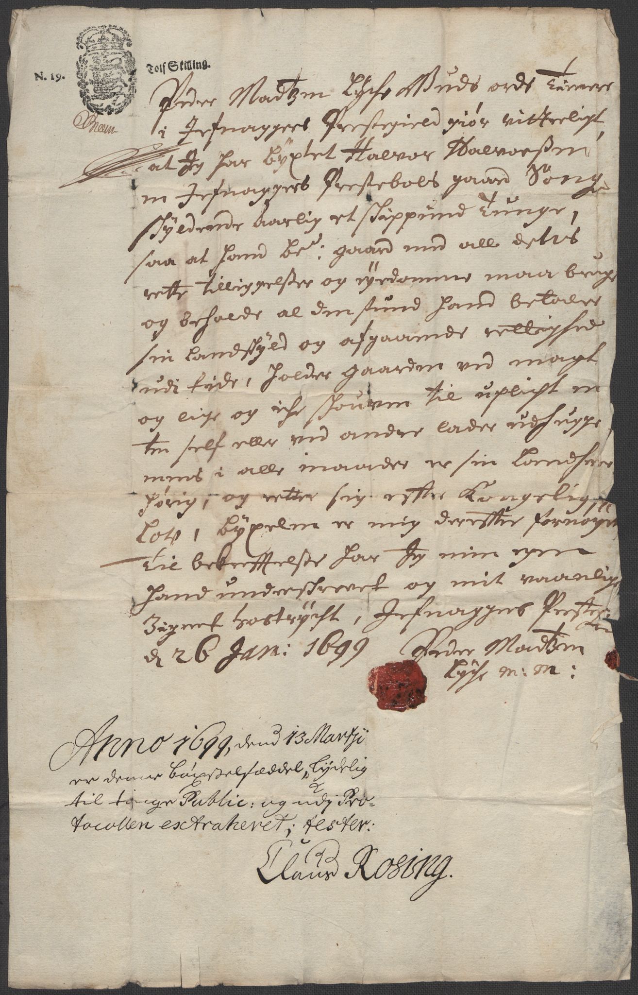 Riksarkivets diplomsamling, RA/EA-5965/F15/L0014: Prestearkiv - Oppland, 1696-1879, p. 8