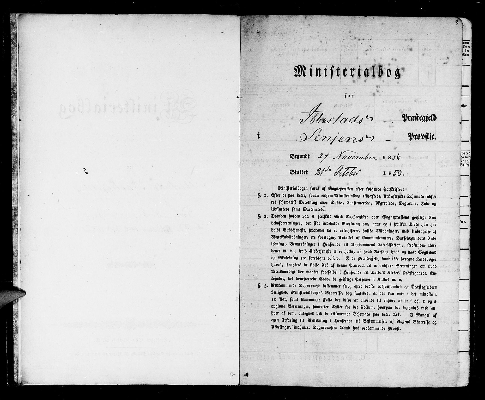 Ibestad sokneprestembete, AV/SATØ-S-0077/H/Ha/Haa/L0006kirke: Parish register (official) no. 6, 1837-1850, p. 3