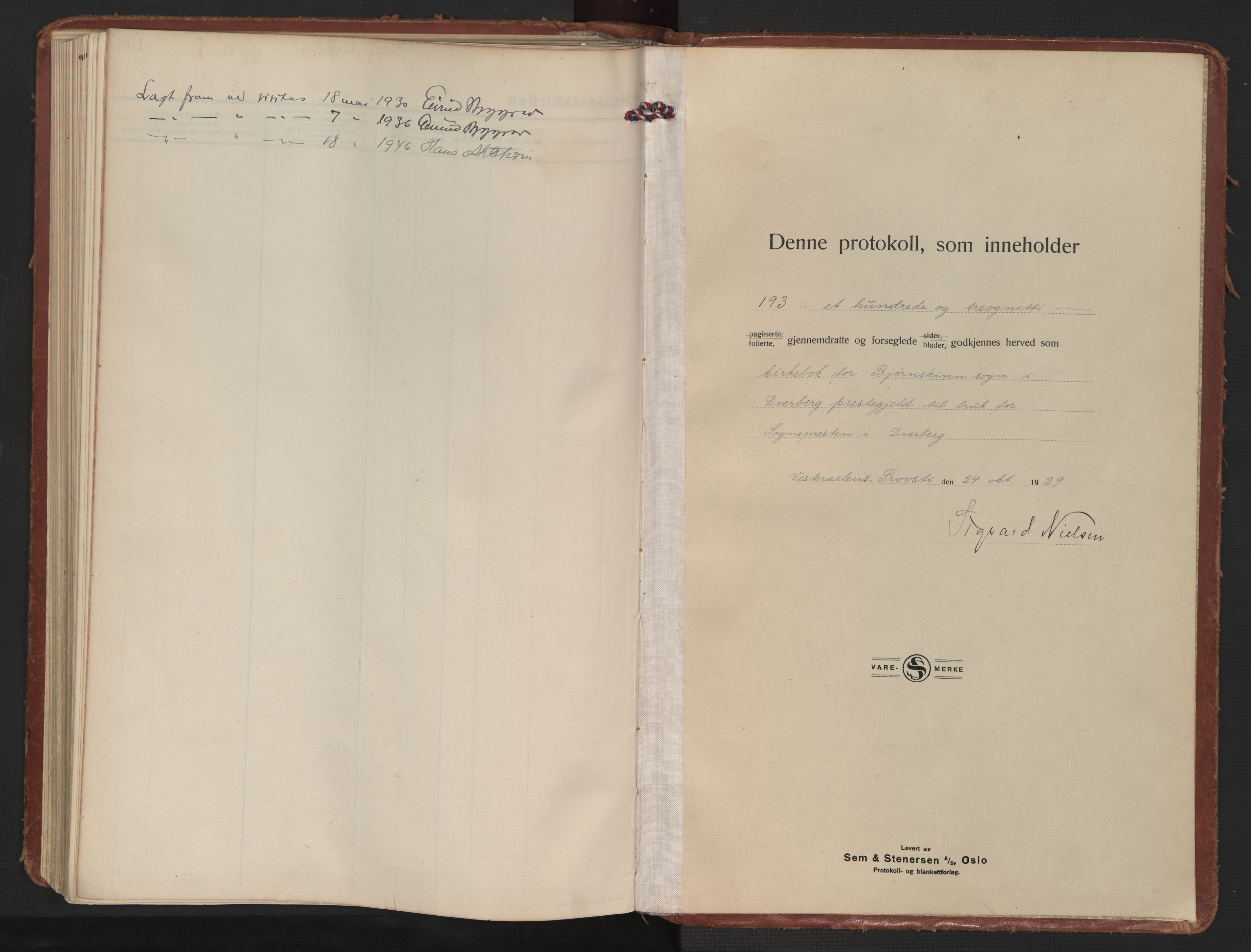 Ministerialprotokoller, klokkerbøker og fødselsregistre - Nordland, SAT/A-1459/898/L1424: Parish register (official) no. 898A04, 1928-1946