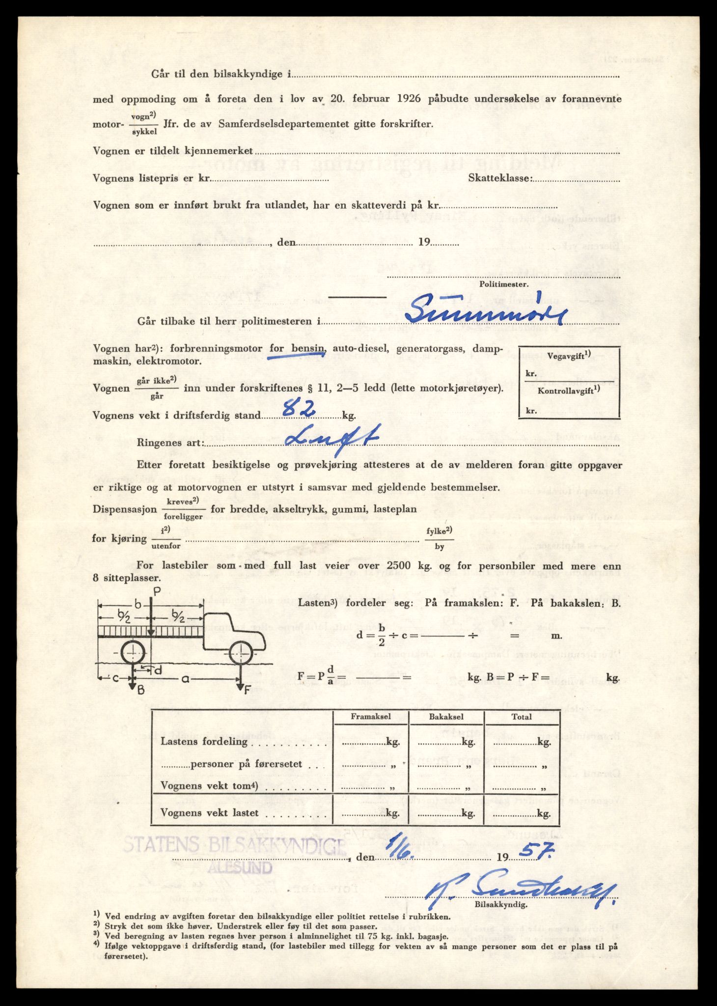 Møre og Romsdal vegkontor - Ålesund trafikkstasjon, AV/SAT-A-4099/F/Fe/L0040: Registreringskort for kjøretøy T 13531 - T 13709, 1927-1998, p. 1596