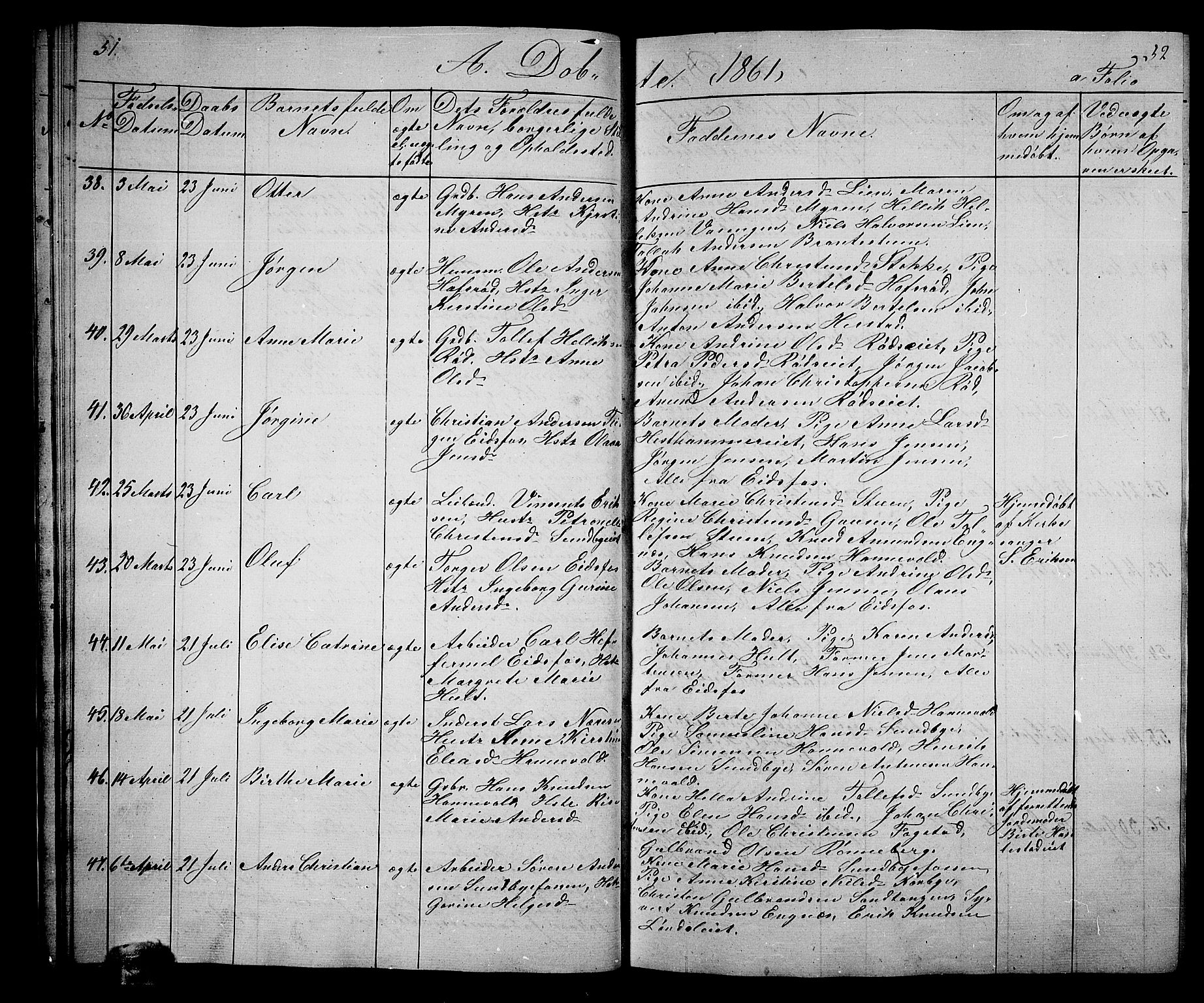 Hof kirkebøker, AV/SAKO-A-64/G/Ga/L0002: Parish register (copy) no. I 2, 1859-1873, p. 51-52