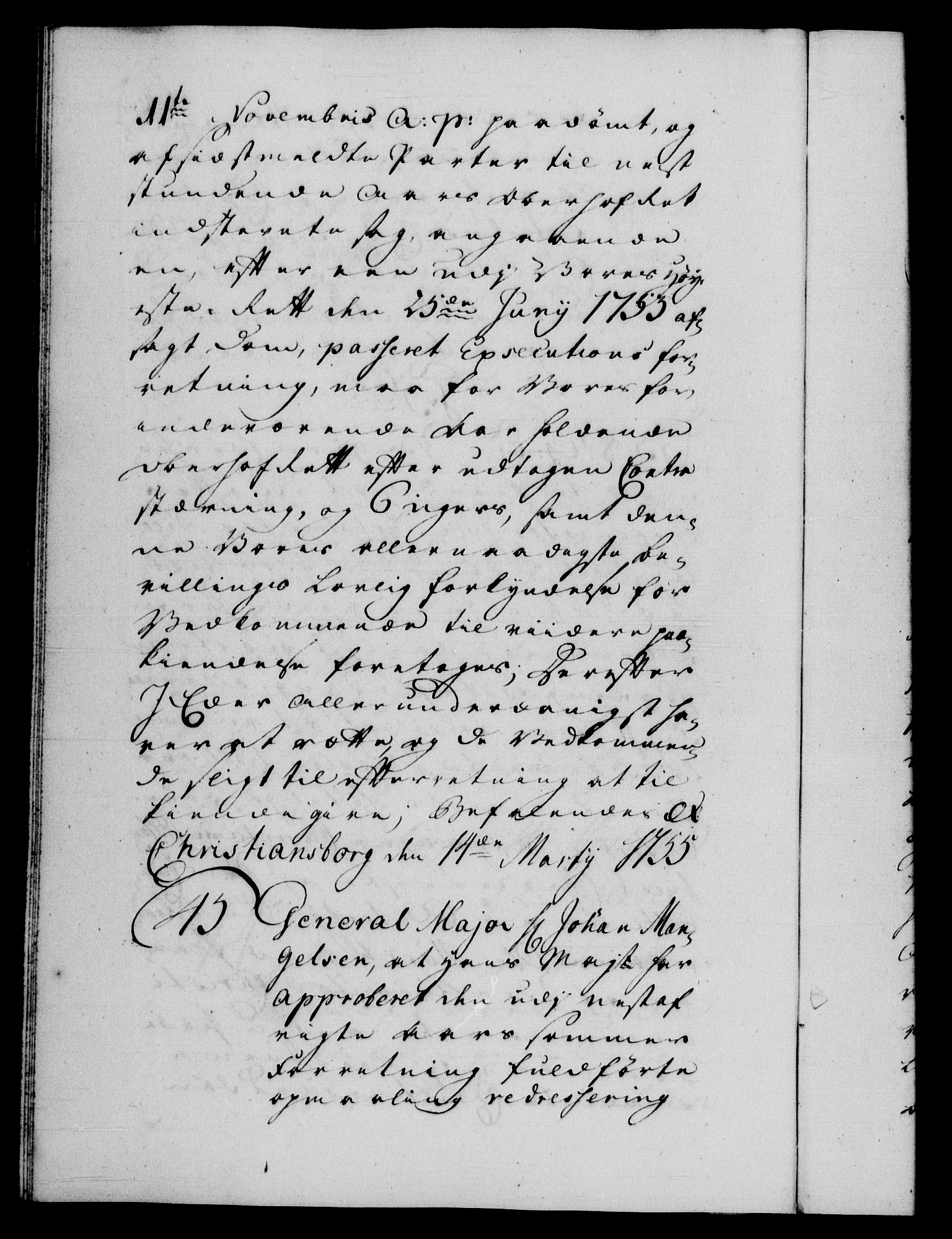 Danske Kanselli 1572-1799, AV/RA-EA-3023/F/Fc/Fca/Fcab/L0035: Norske tegnelser, 1755-1756, p. 60b