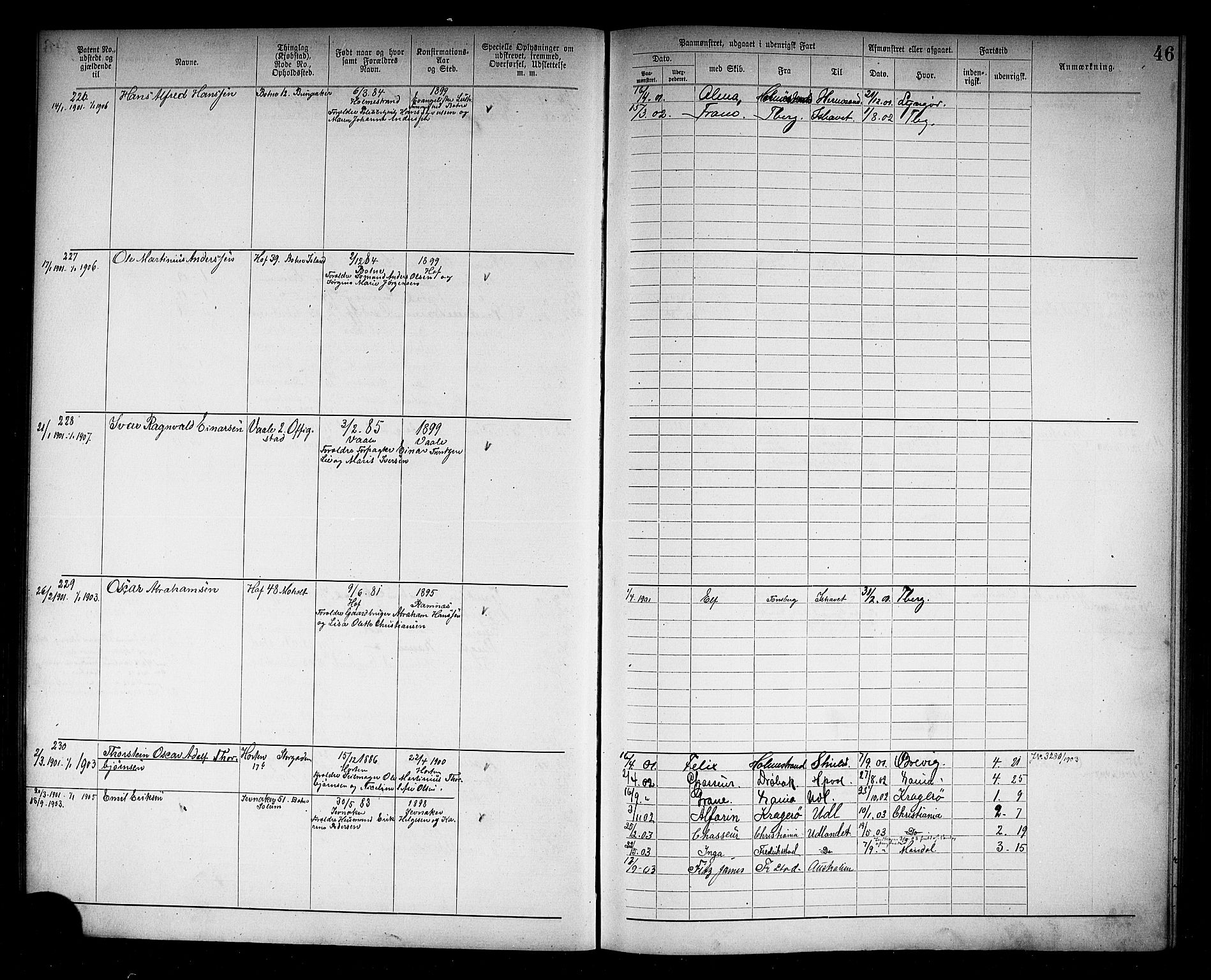 Holmestrand innrulleringskontor, AV/SAKO-A-1151/F/Fb/L0002: Annotasjonsrulle, 1894-1911, p. 49