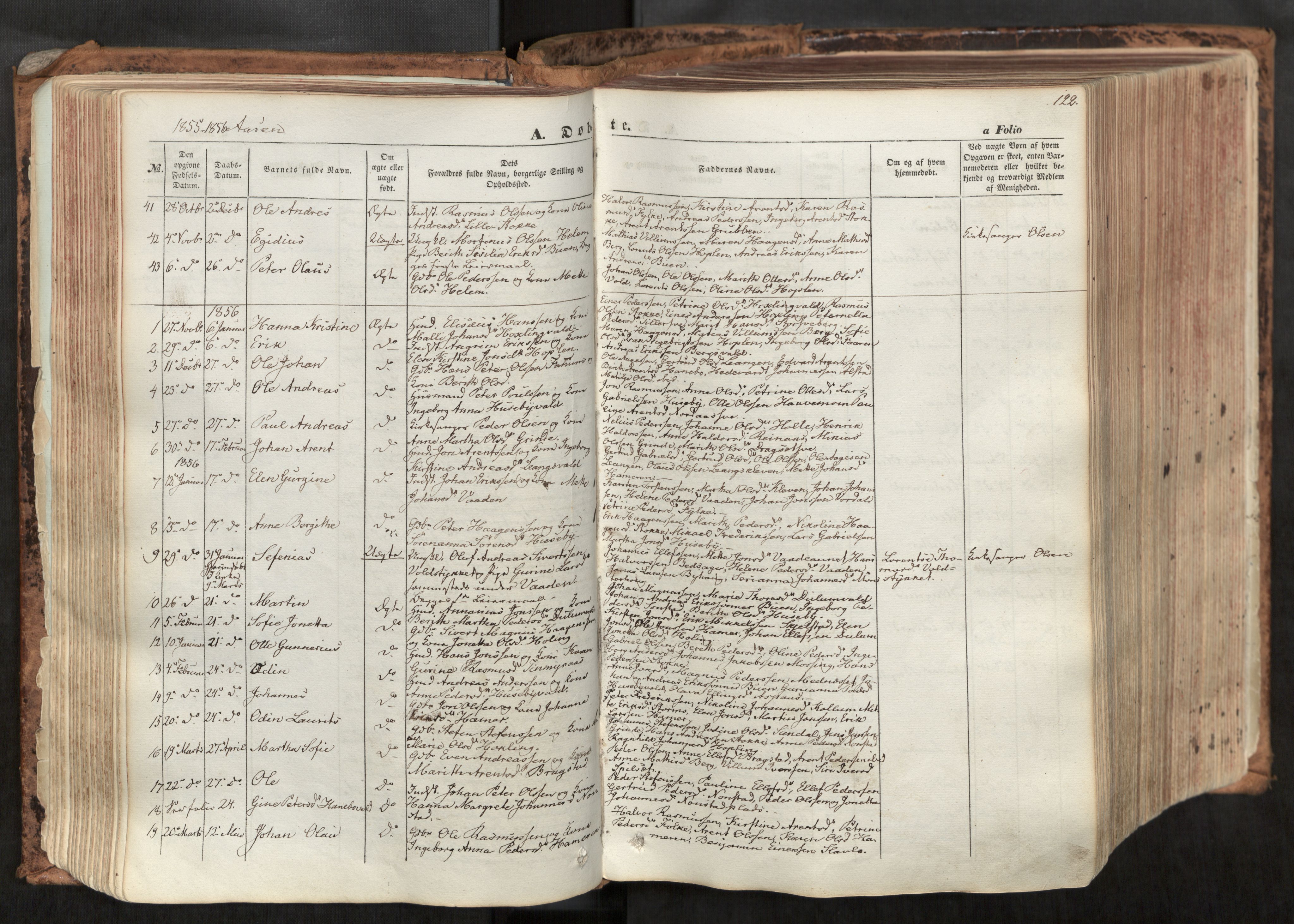 Ministerialprotokoller, klokkerbøker og fødselsregistre - Nord-Trøndelag, SAT/A-1458/713/L0116: Parish register (official) no. 713A07, 1850-1877, p. 122