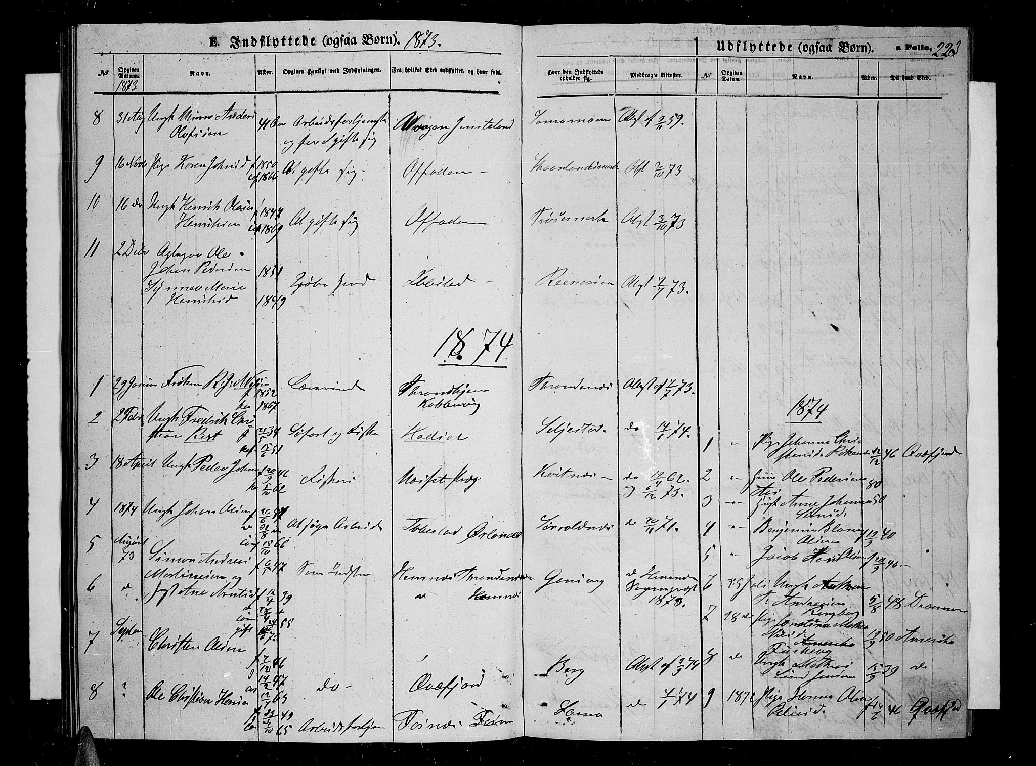 Trondenes sokneprestkontor, SATØ/S-1319/H/Hb/L0009klokker: Parish register (copy) no. 9, 1870-1876, p. 223