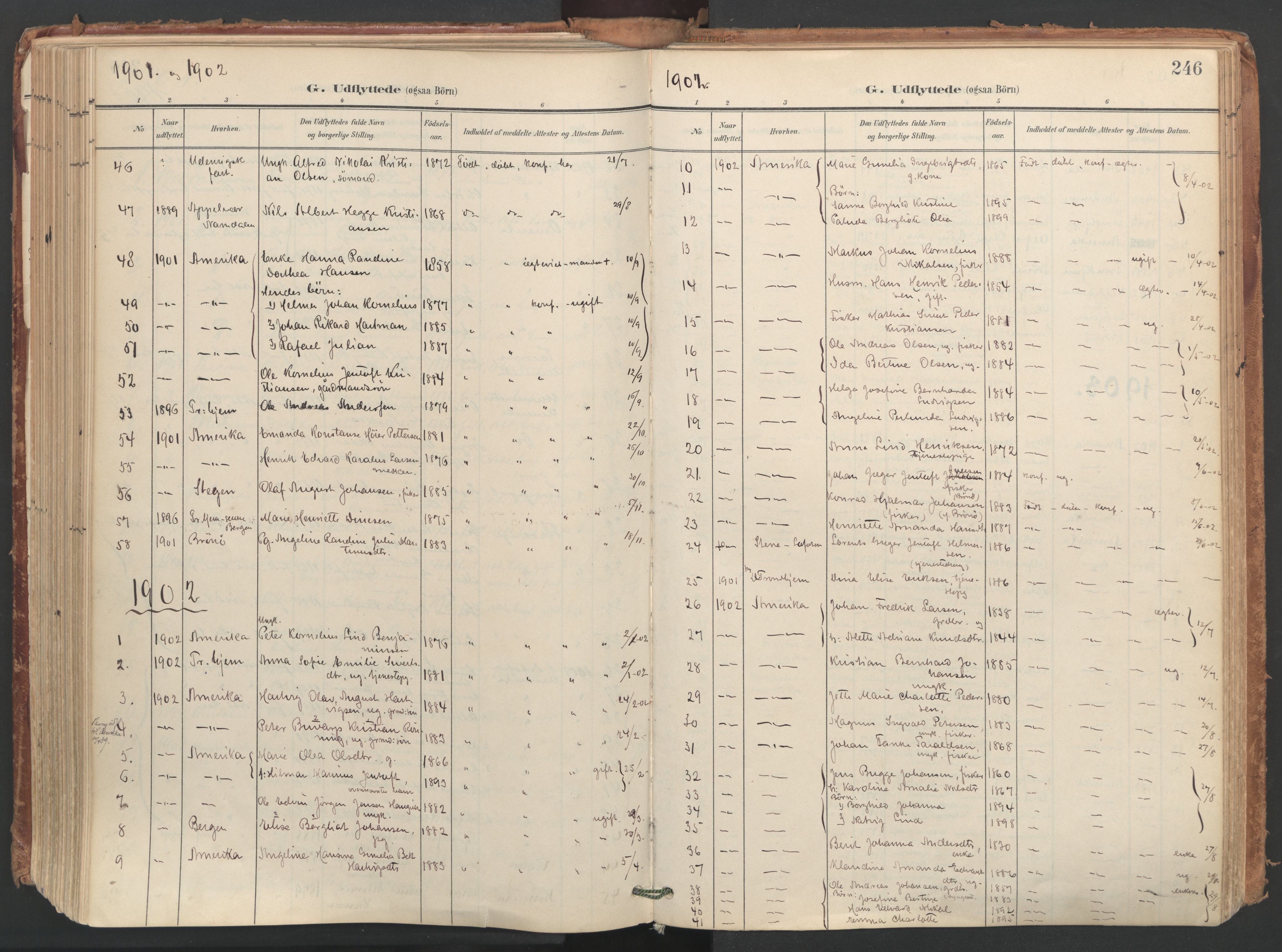 Ministerialprotokoller, klokkerbøker og fødselsregistre - Nordland, SAT/A-1459/812/L0180: Parish register (official) no. 812A09, 1901-1915, p. 246