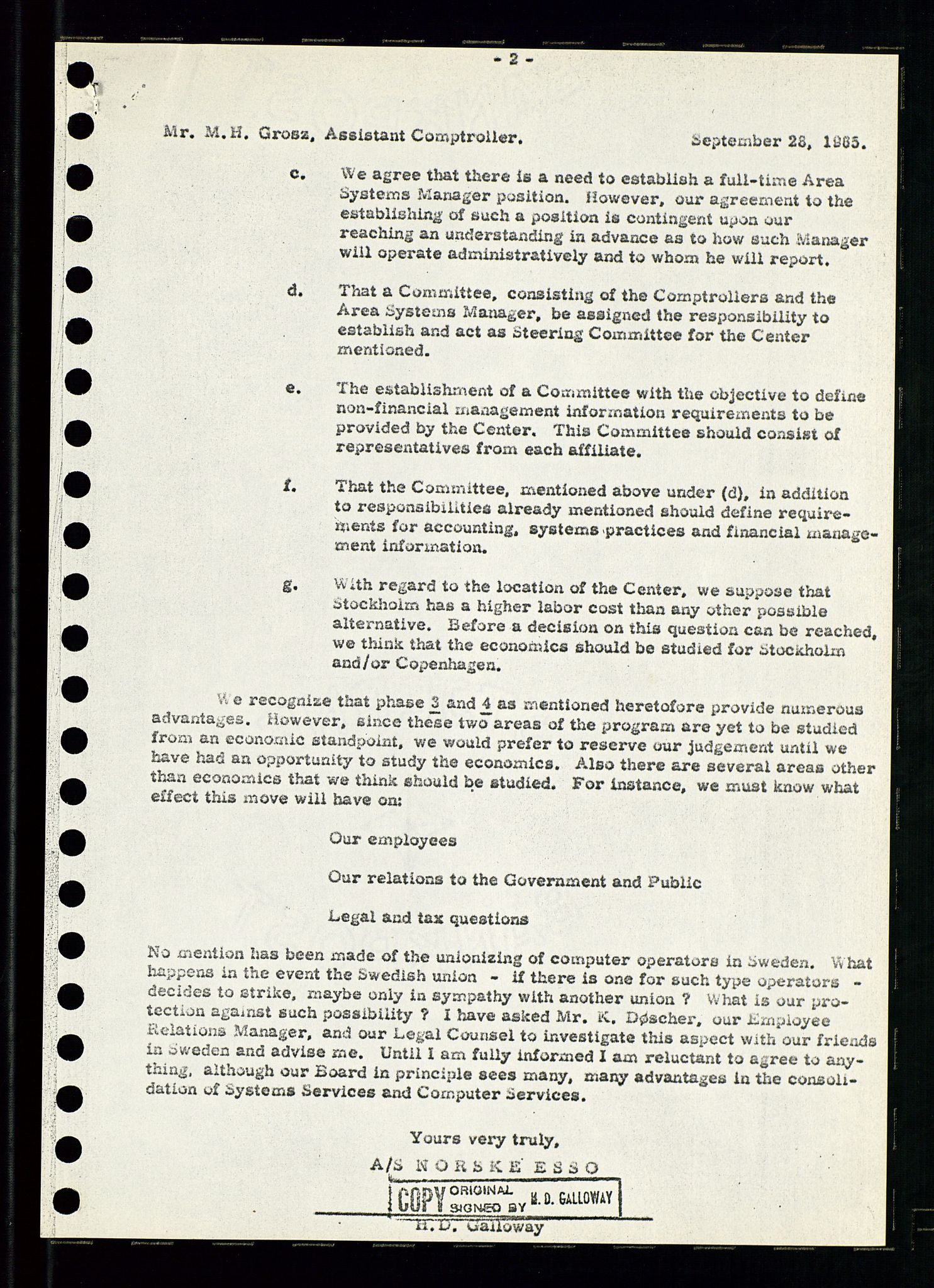 Pa 0982 - Esso Norge A/S, AV/SAST-A-100448/A/Aa/L0002/0001: Den administrerende direksjon Board minutes (styrereferater) / Den administrerende direksjon Board minutes (styrereferater), 1965, p. 48