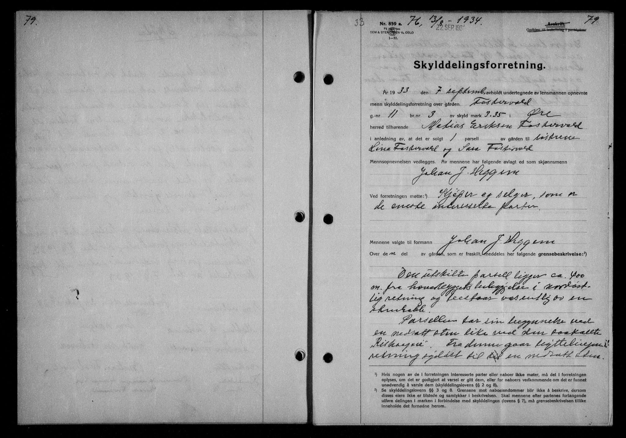 Nordmøre sorenskriveri, AV/SAT-A-4132/1/2/2Ca/L0082: Mortgage book no. 72, 1934-1934, Deed date: 13.08.1934