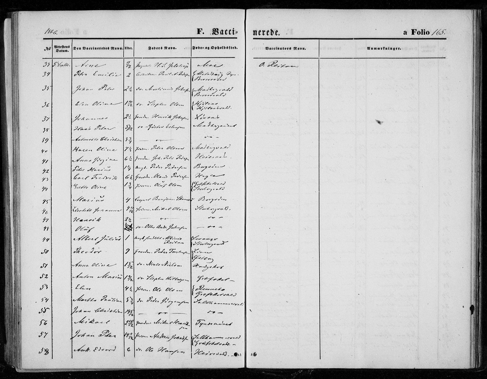 Ministerialprotokoller, klokkerbøker og fødselsregistre - Nord-Trøndelag, AV/SAT-A-1458/721/L0206: Parish register (official) no. 721A01, 1864-1874, p. 165