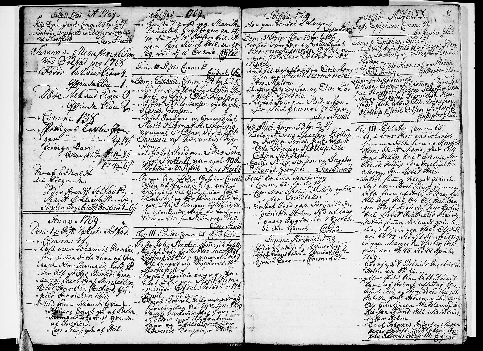 Ministerialprotokoller, klokkerbøker og fødselsregistre - Nordland, SAT/A-1459/811/L0164: Parish register (official) no. 811A02, 1752-1819, p. 8