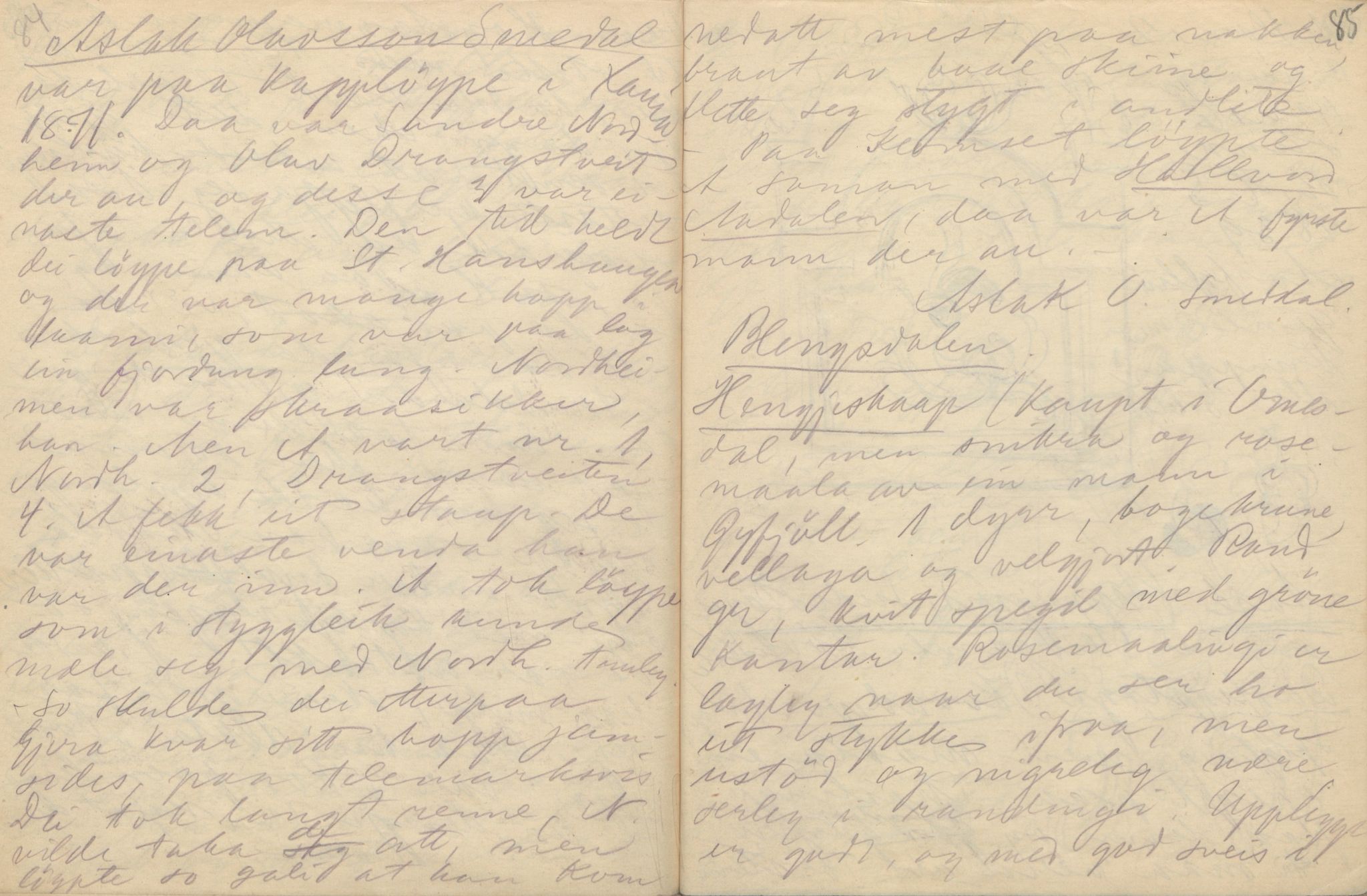 Rikard Berge, TEMU/TGM-A-1003/F/L0004/0024: 101-159 / 127 Seljord II. Talleiv Espeland ... G. Aasheim, 1910, p. 84-85