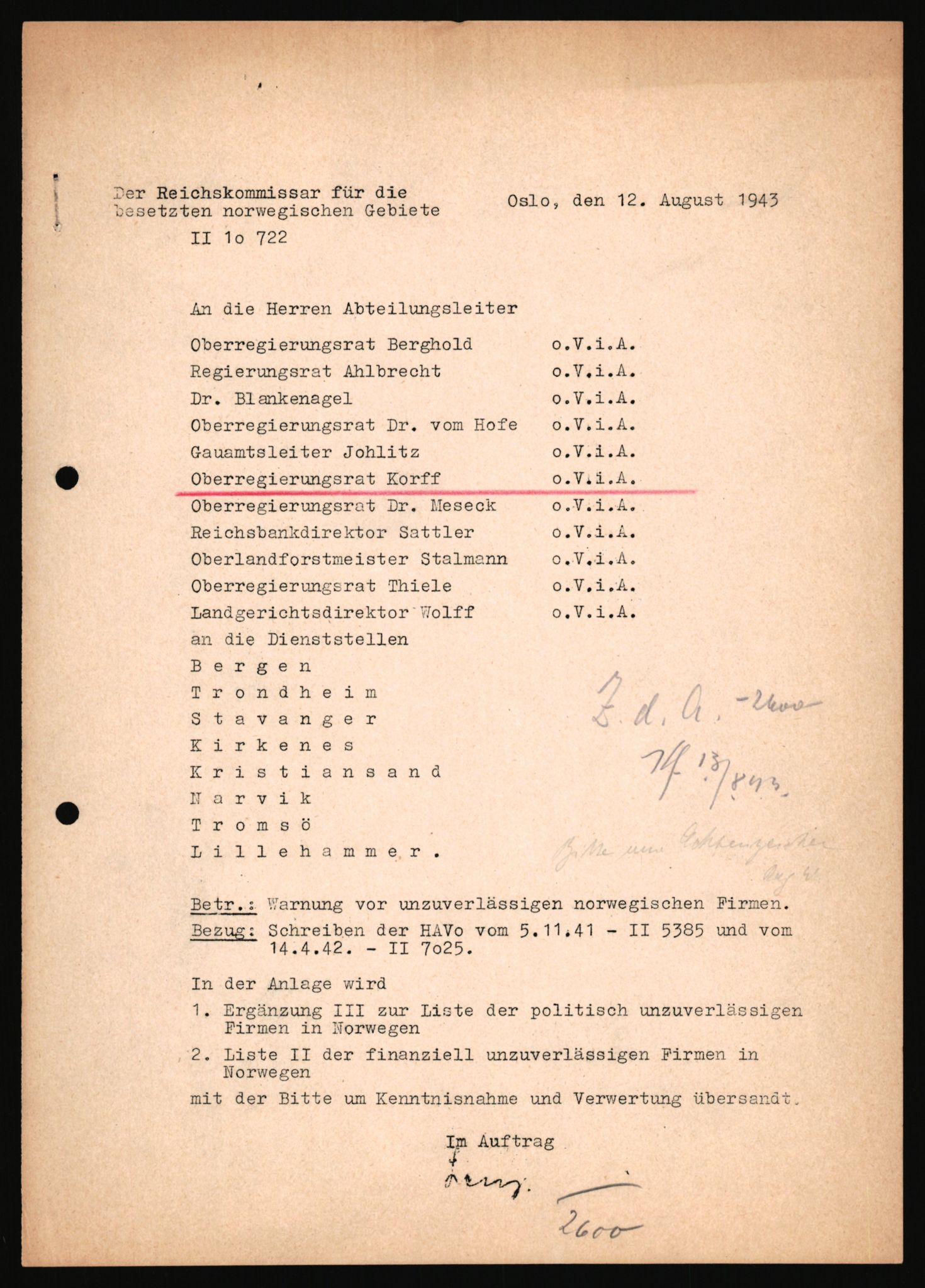 Forsvarets Overkommando. 2 kontor. Arkiv 11.4. Spredte tyske arkivsaker, AV/RA-RAFA-7031/D/Dar/Darb/L0003: Reichskommissariat - Hauptabteilung Vervaltung, 1940-1945, p. 1671