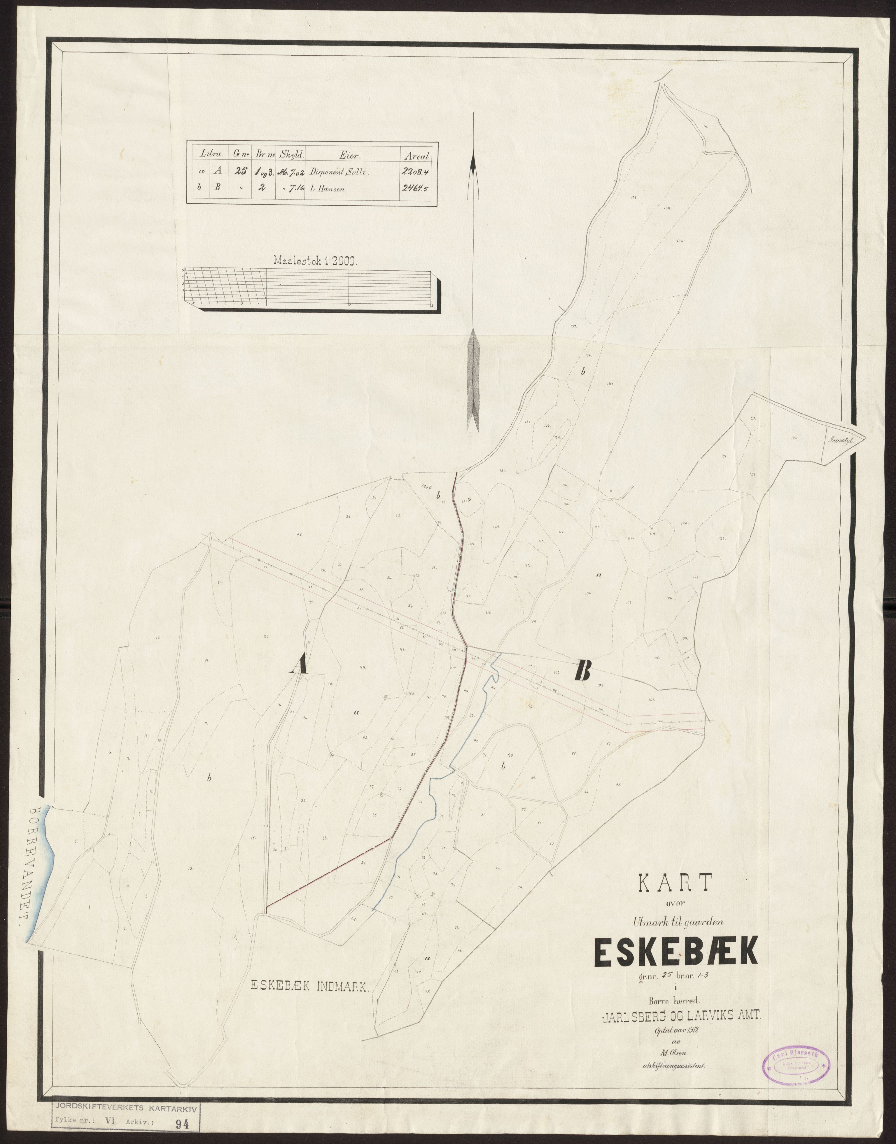 Jordskifteverkets kartarkiv, RA/S-3929/T, 1859-1988, p. 106