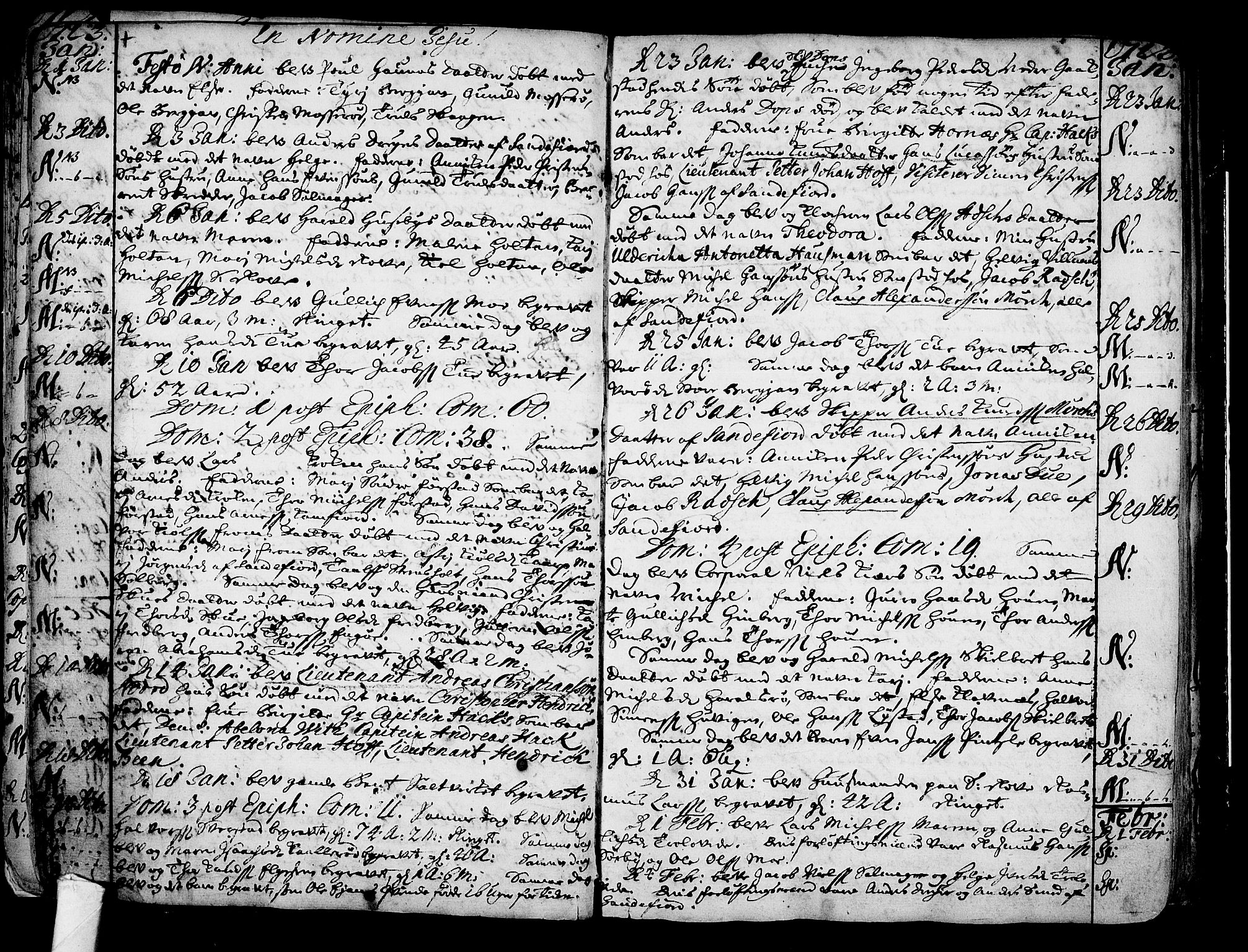 Sandar kirkebøker, SAKO/A-243/F/Fa/L0001: Parish register (official) no. 1, 1709-1733