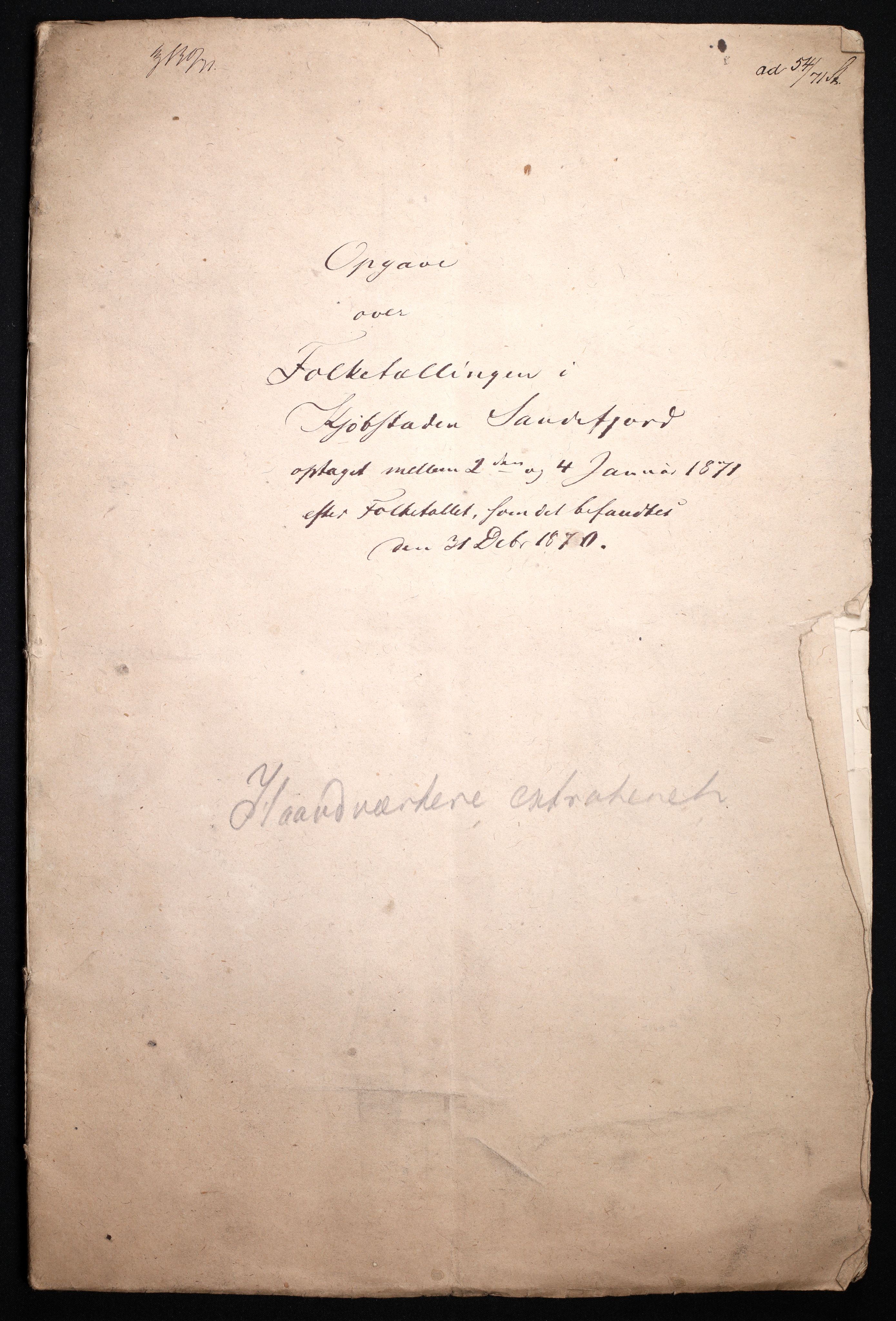 RA, 1870 census for 0706 Sandefjord, 1870, p. 3