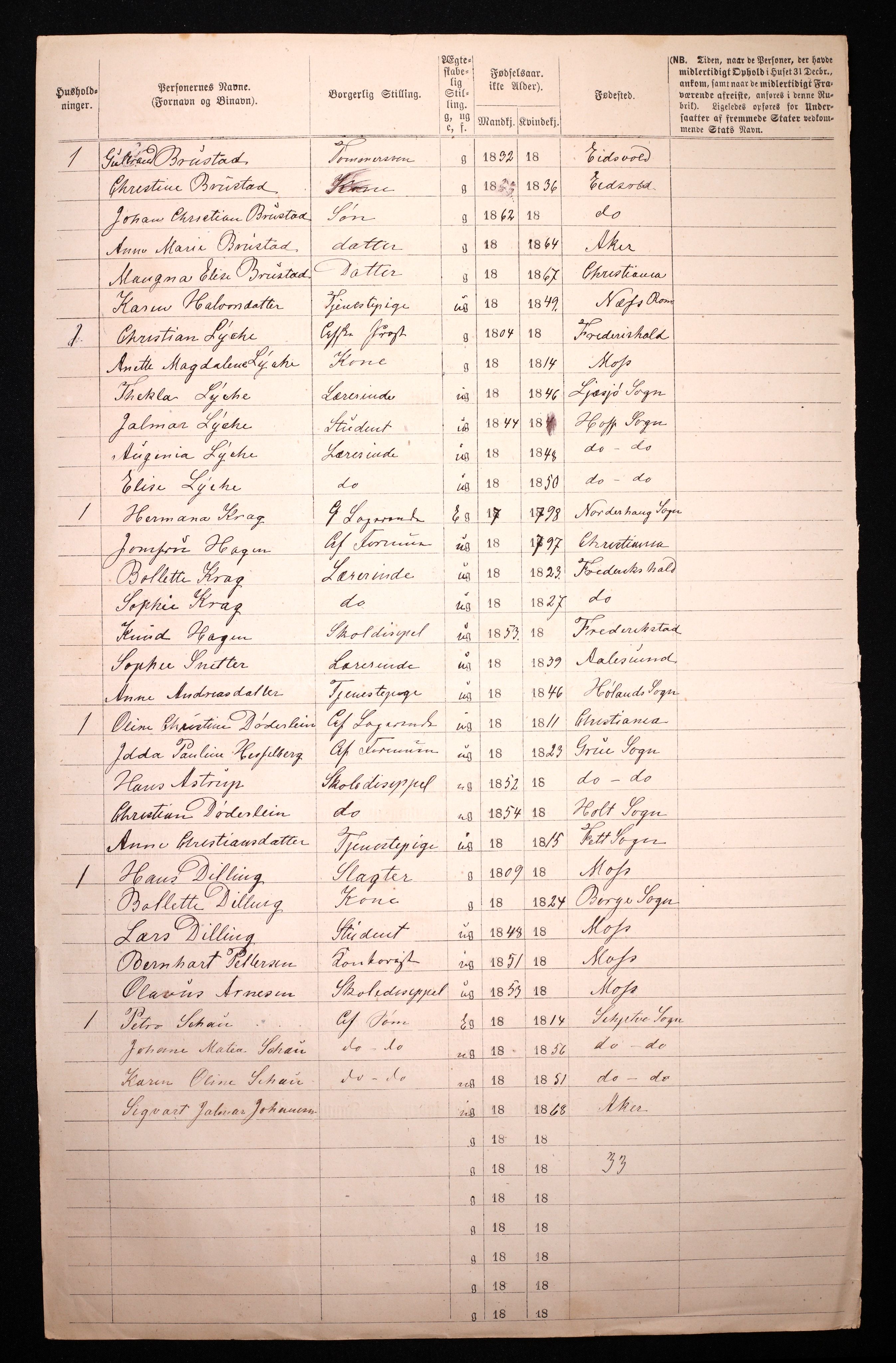 RA, 1870 census for 0301 Kristiania, 1870, p. 966