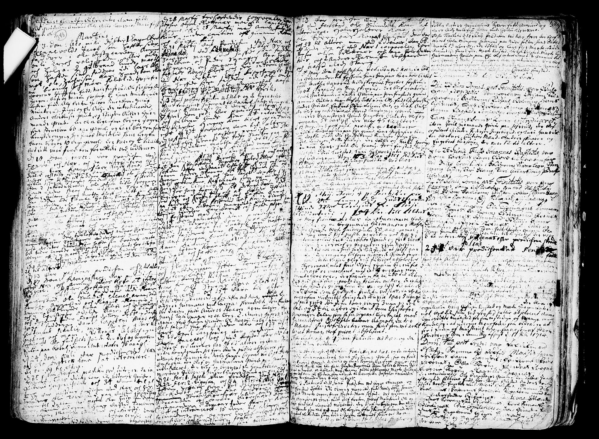 Nes prestekontor Kirkebøker, SAO/A-10410/F/Fa/L0001: Parish register (official) no. I 1, 1689-1716, p. 348-349