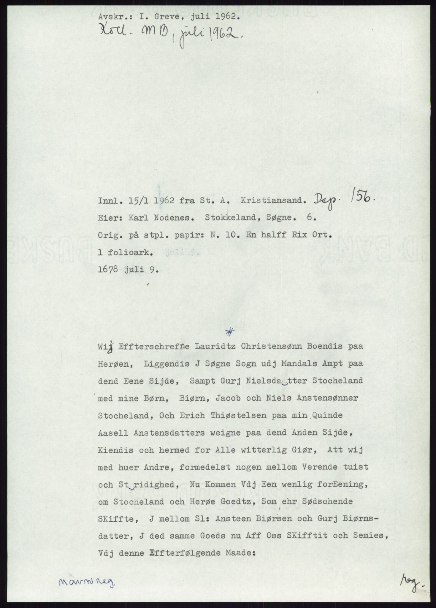 Samlinger til kildeutgivelse, Diplomavskriftsamlingen, AV/RA-EA-4053/H/Ha, p. 2057