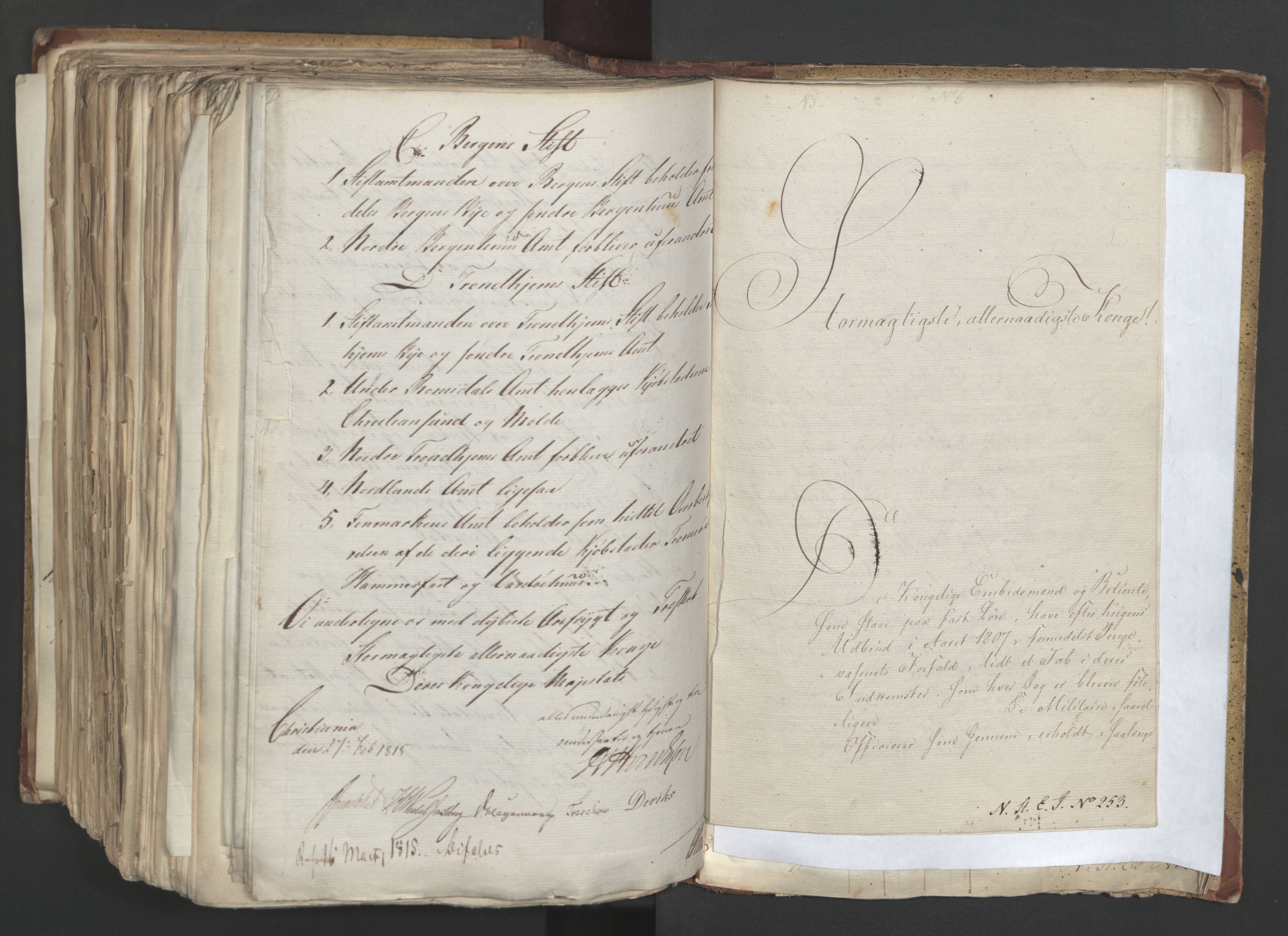 Statsrådsavdelingen i Stockholm, AV/RA-S-1003/D/Da/L0001: Regjeringsinnstillinger nr. 1-262, 1814-1815, p. 559