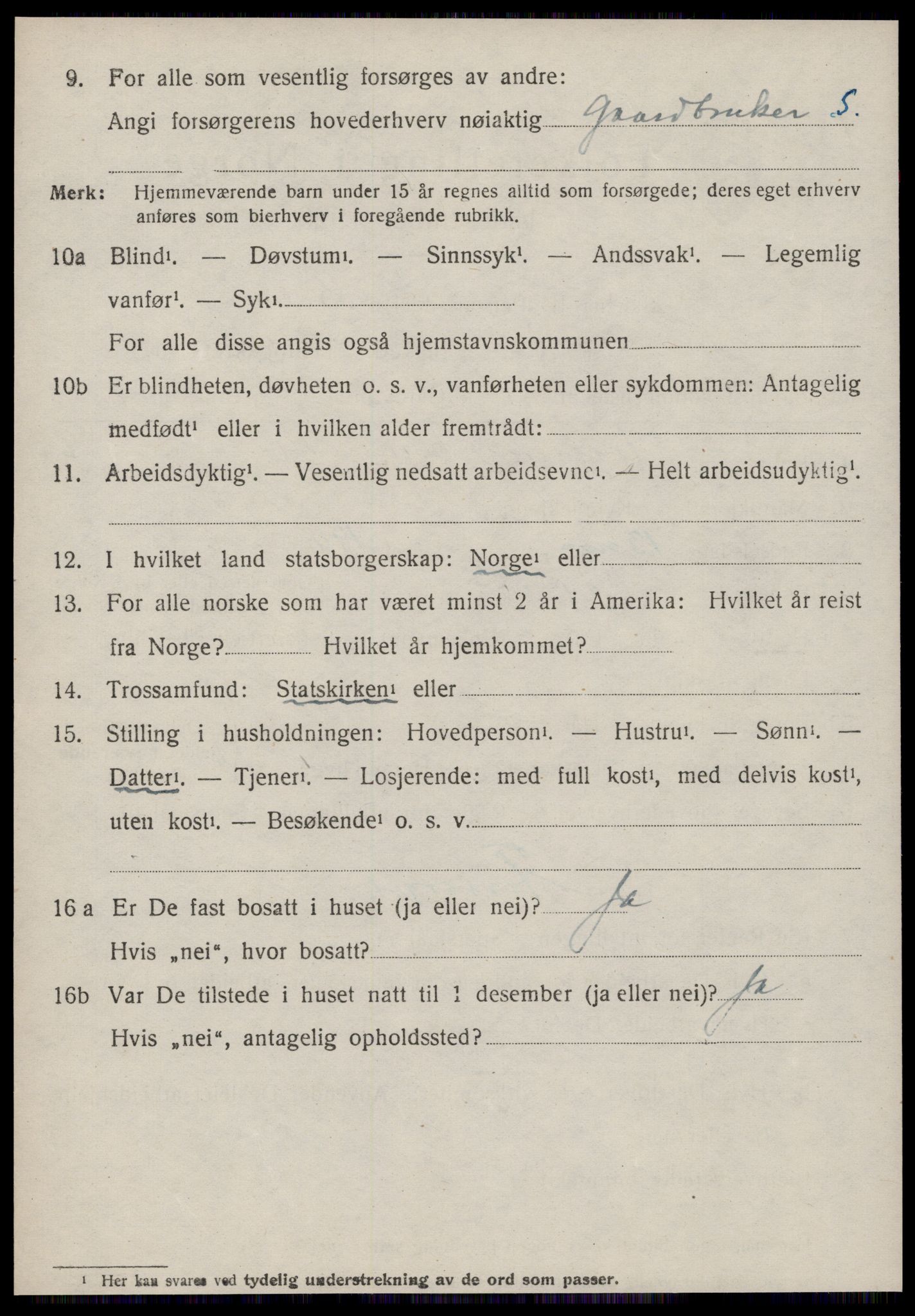 SAT, 1920 census for Rovde, 1920, p. 1286