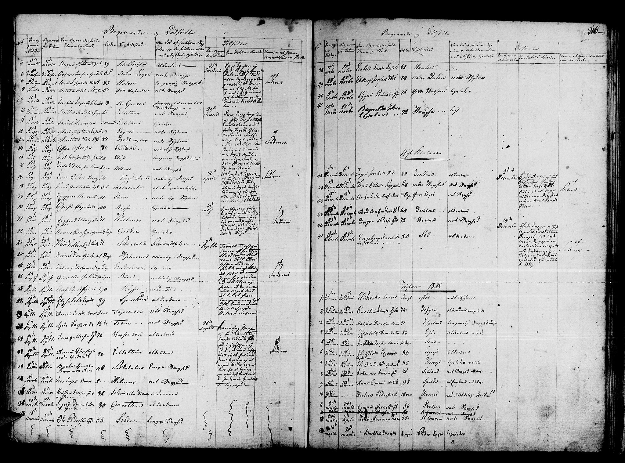 Ulvik sokneprestembete, AV/SAB-A-78801/H/Haa: Parish register (official) no. A 11, 1793-1838, p. 216