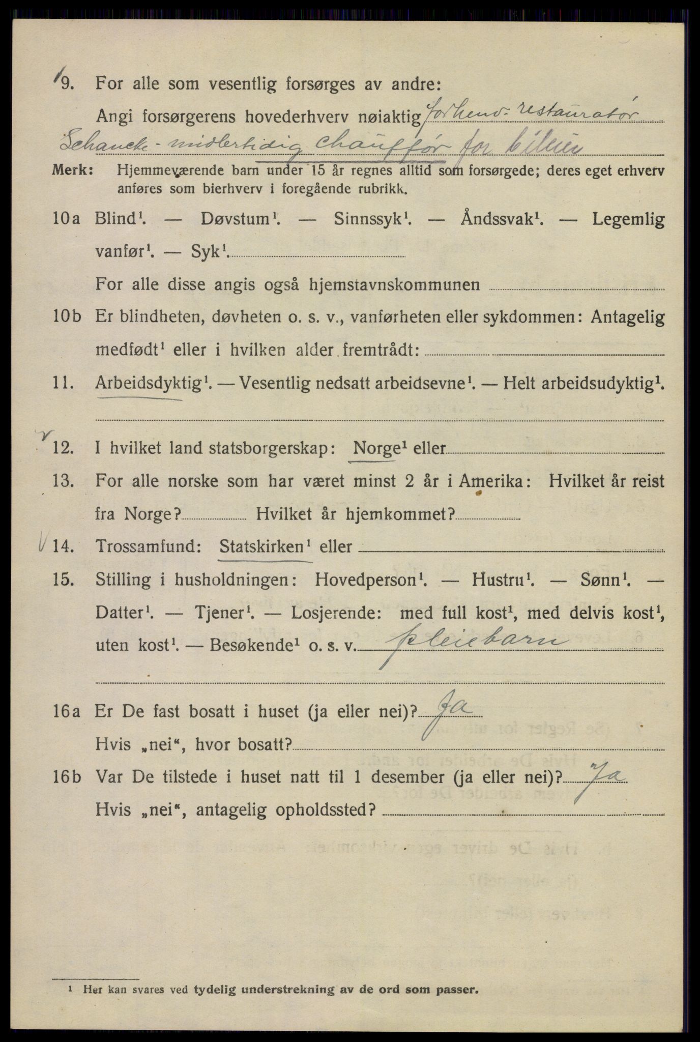 SAO, 1920 census for Kristiania, 1920, p. 332686