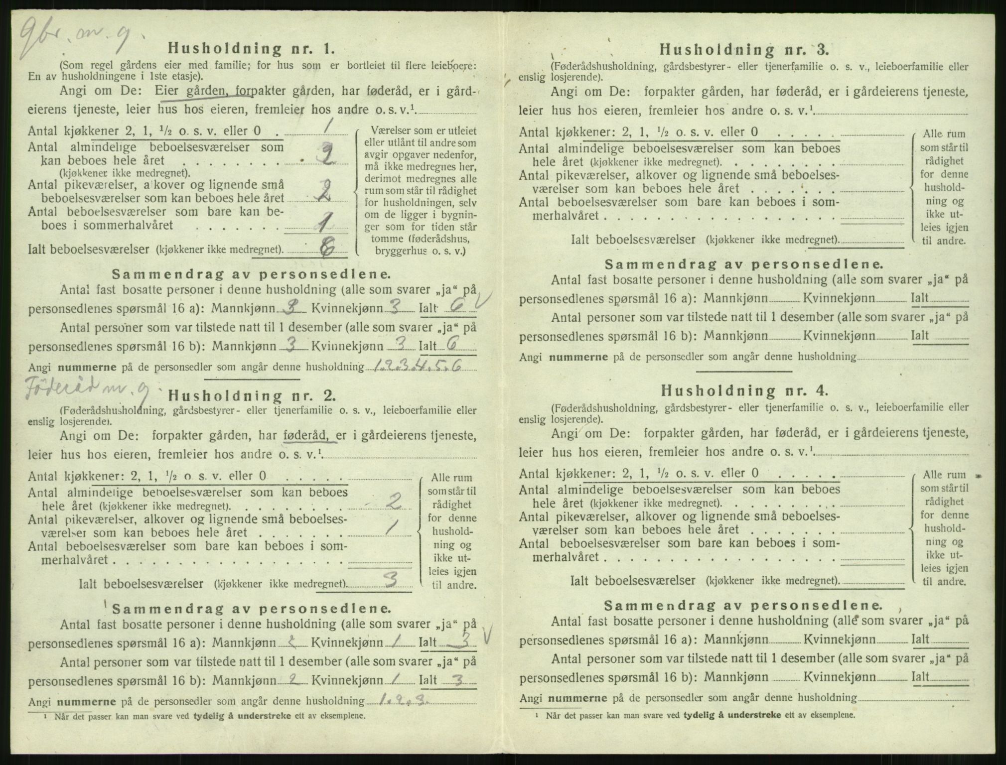 SAT, 1920 census for Norddal, 1920, p. 416