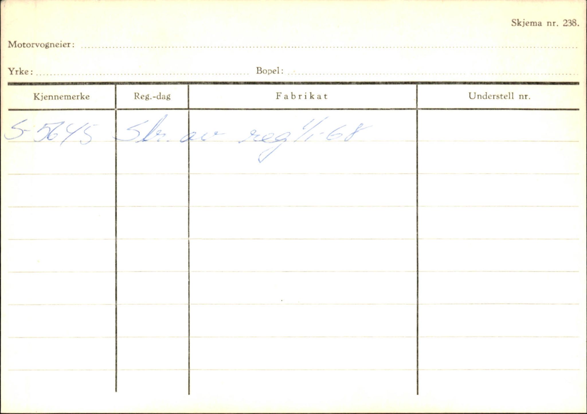 Statens vegvesen, Sogn og Fjordane vegkontor, SAB/A-5301/4/F/L0124: Eigarregister Sogndal A-U, 1945-1975, p. 247