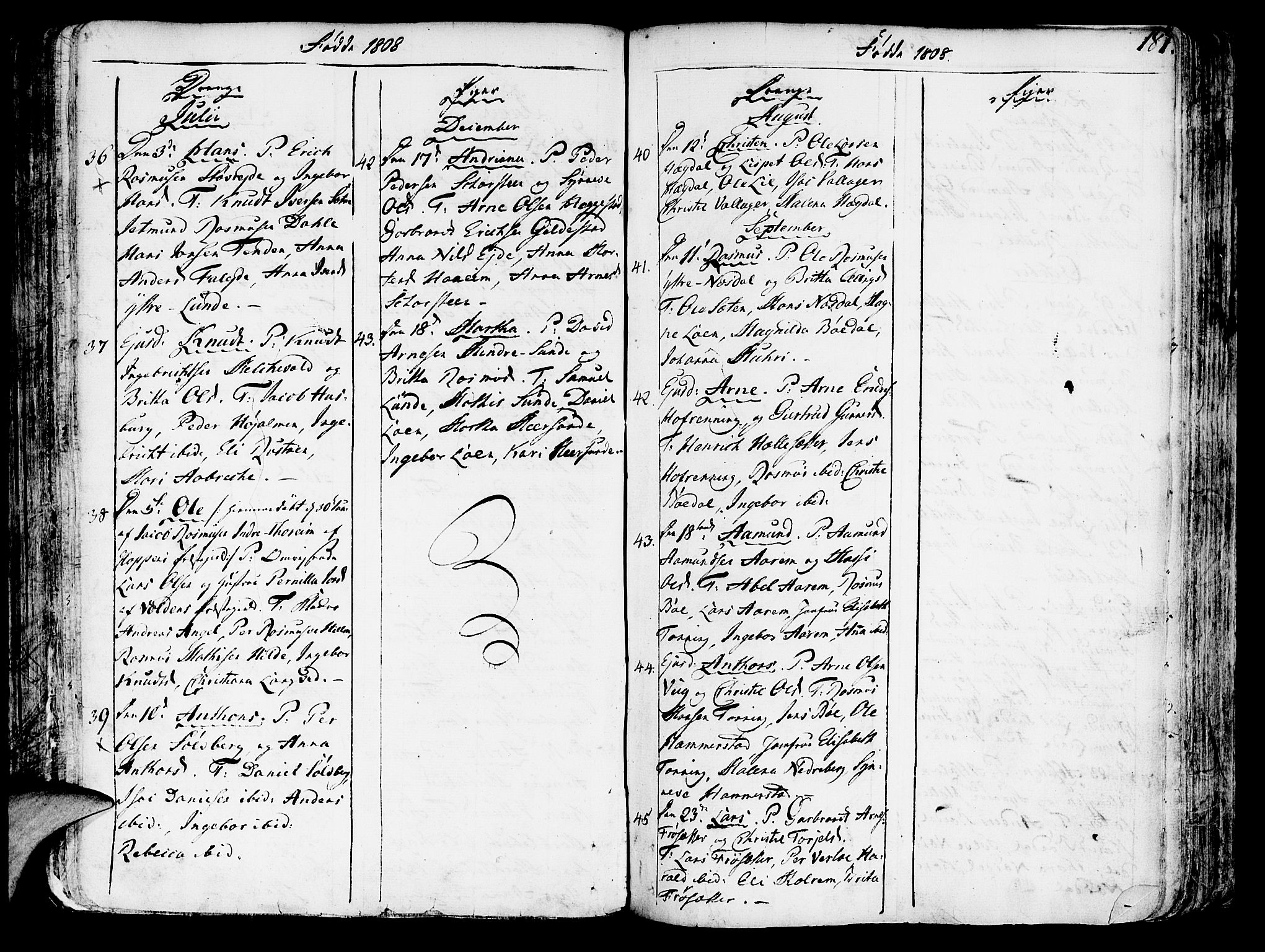 Innvik sokneprestembete, AV/SAB-A-80501: Parish register (official) no. A 1, 1750-1816, p. 187