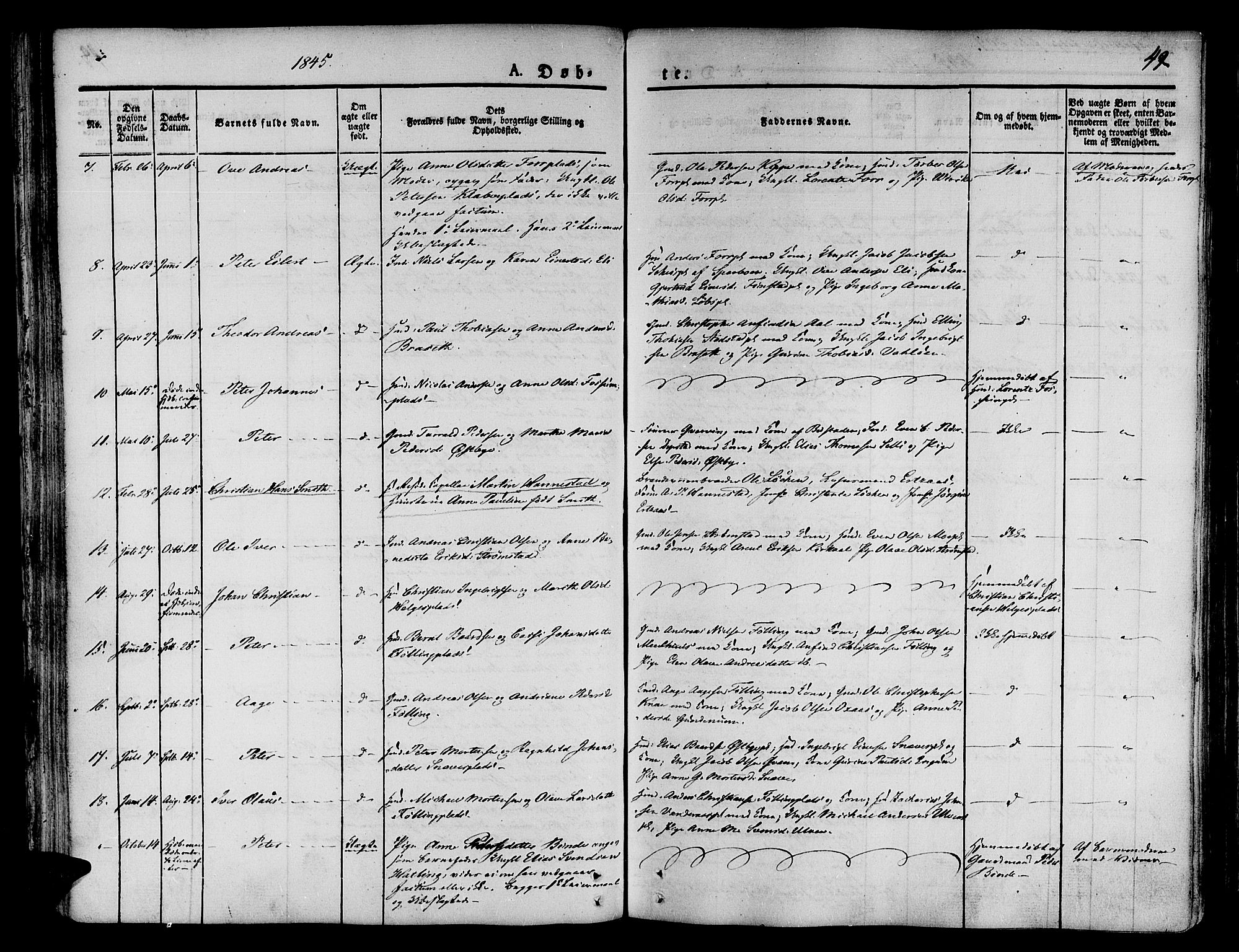 Ministerialprotokoller, klokkerbøker og fødselsregistre - Nord-Trøndelag, SAT/A-1458/746/L0445: Parish register (official) no. 746A04, 1826-1846, p. 49