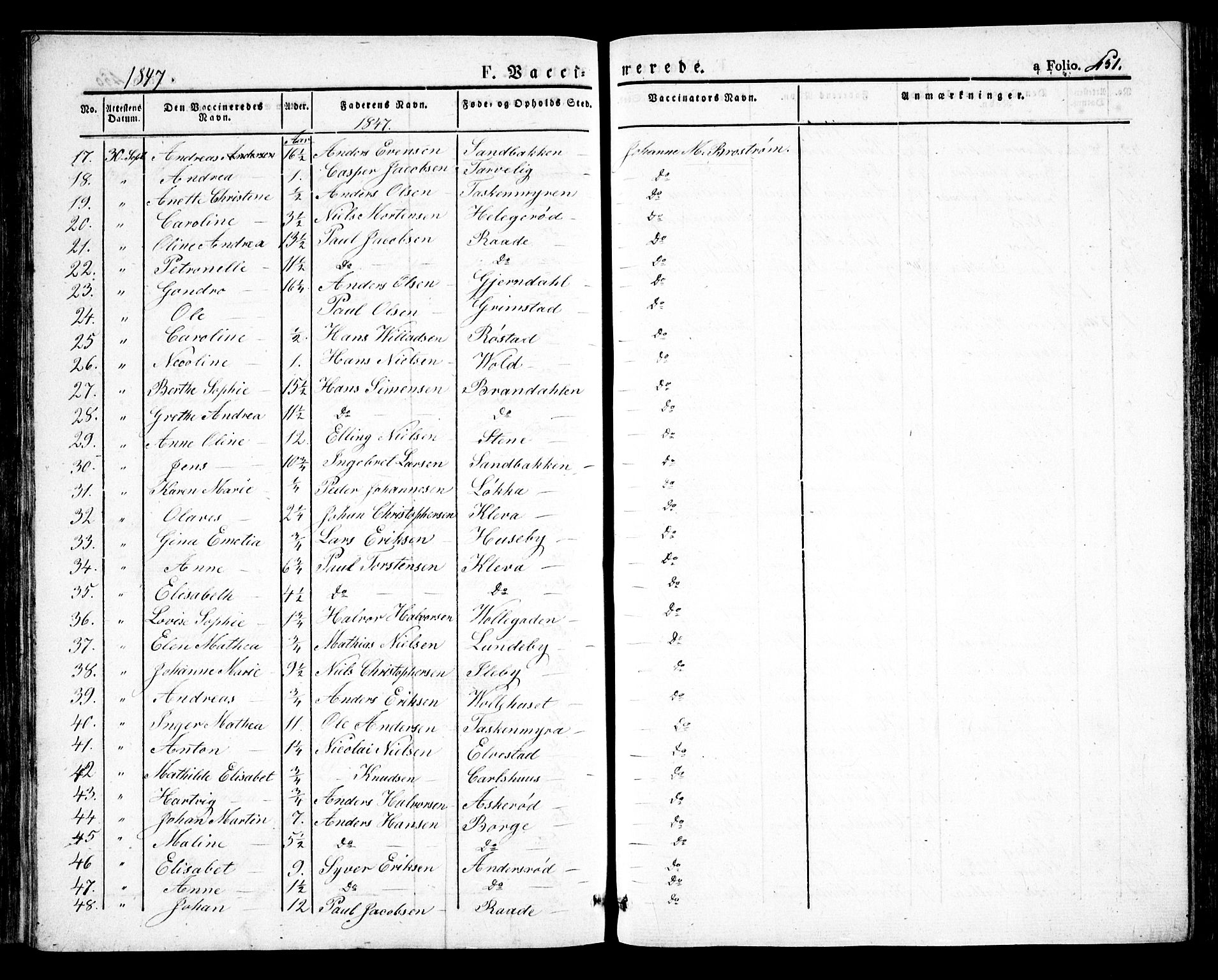 Råde prestekontor kirkebøker, SAO/A-2009/F/Fa/L0005: Parish register (official) no. 5, 1830-1853, p. 451