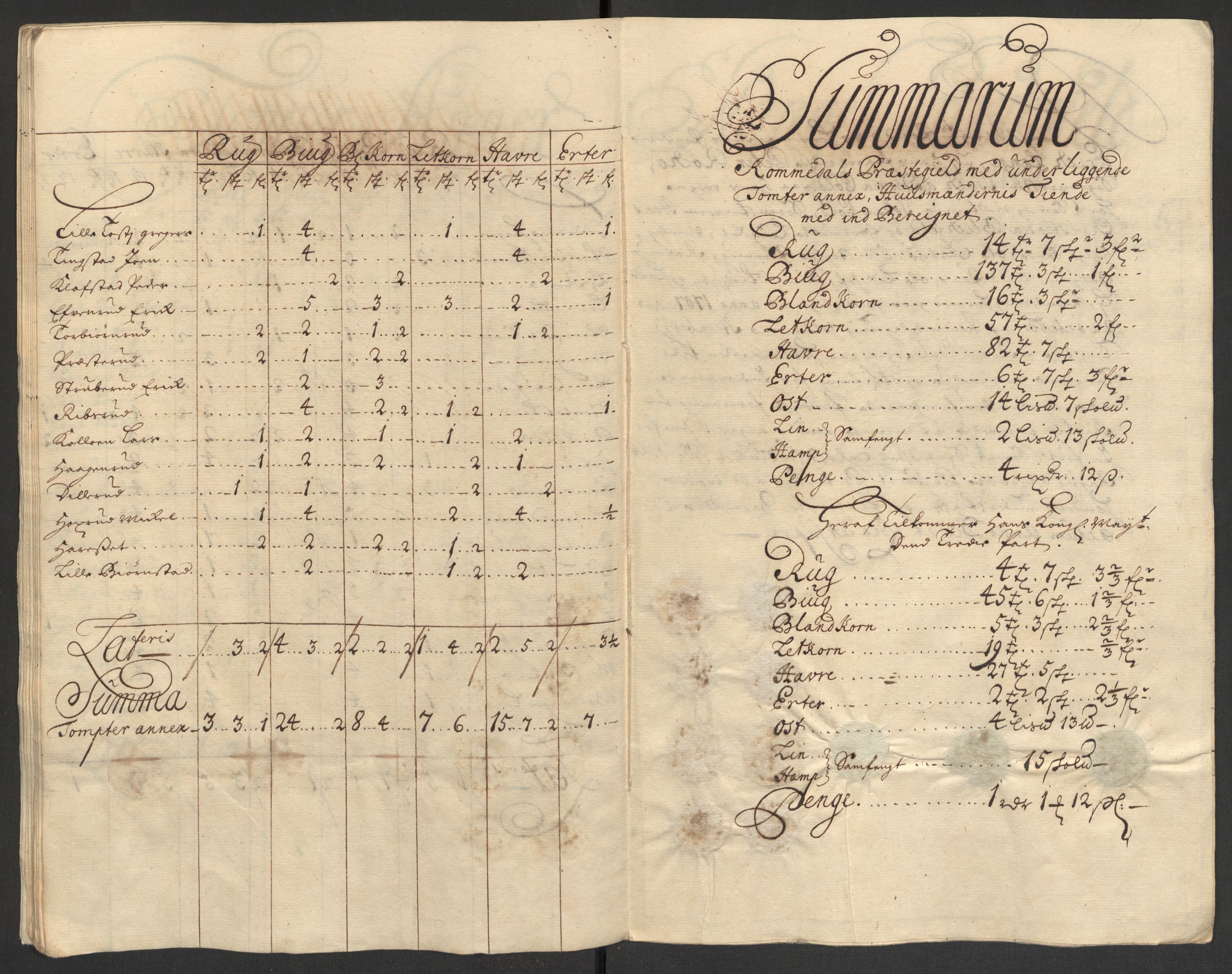 Rentekammeret inntil 1814, Reviderte regnskaper, Fogderegnskap, AV/RA-EA-4092/R16/L1043: Fogderegnskap Hedmark, 1706-1707, p. 340