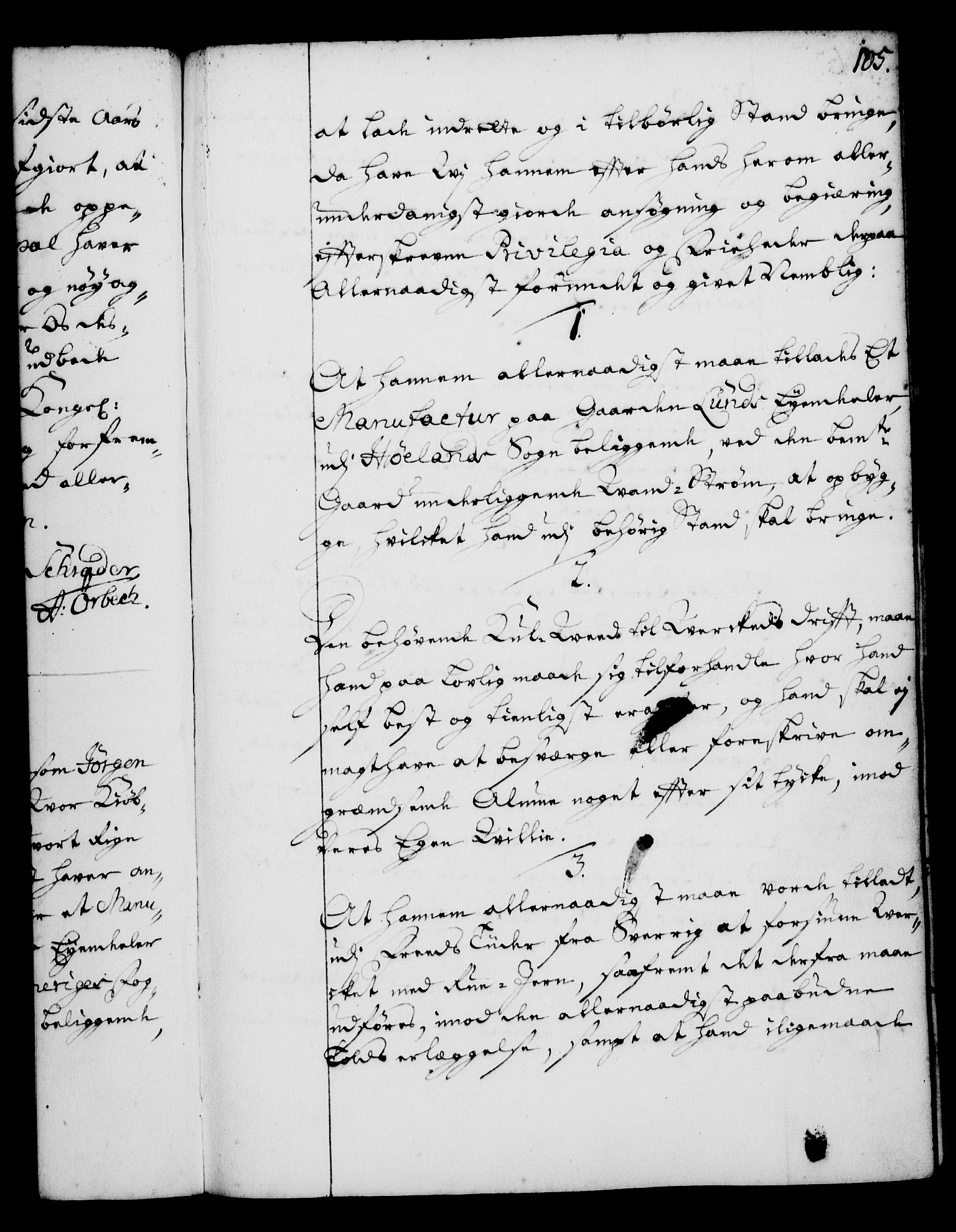 Rentekammeret, Kammerkanselliet, RA/EA-3111/G/Gg/Gga/L0001: Norsk ekspedisjonsprotokoll med register (merket RK 53.1), 1720-1723, p. 105