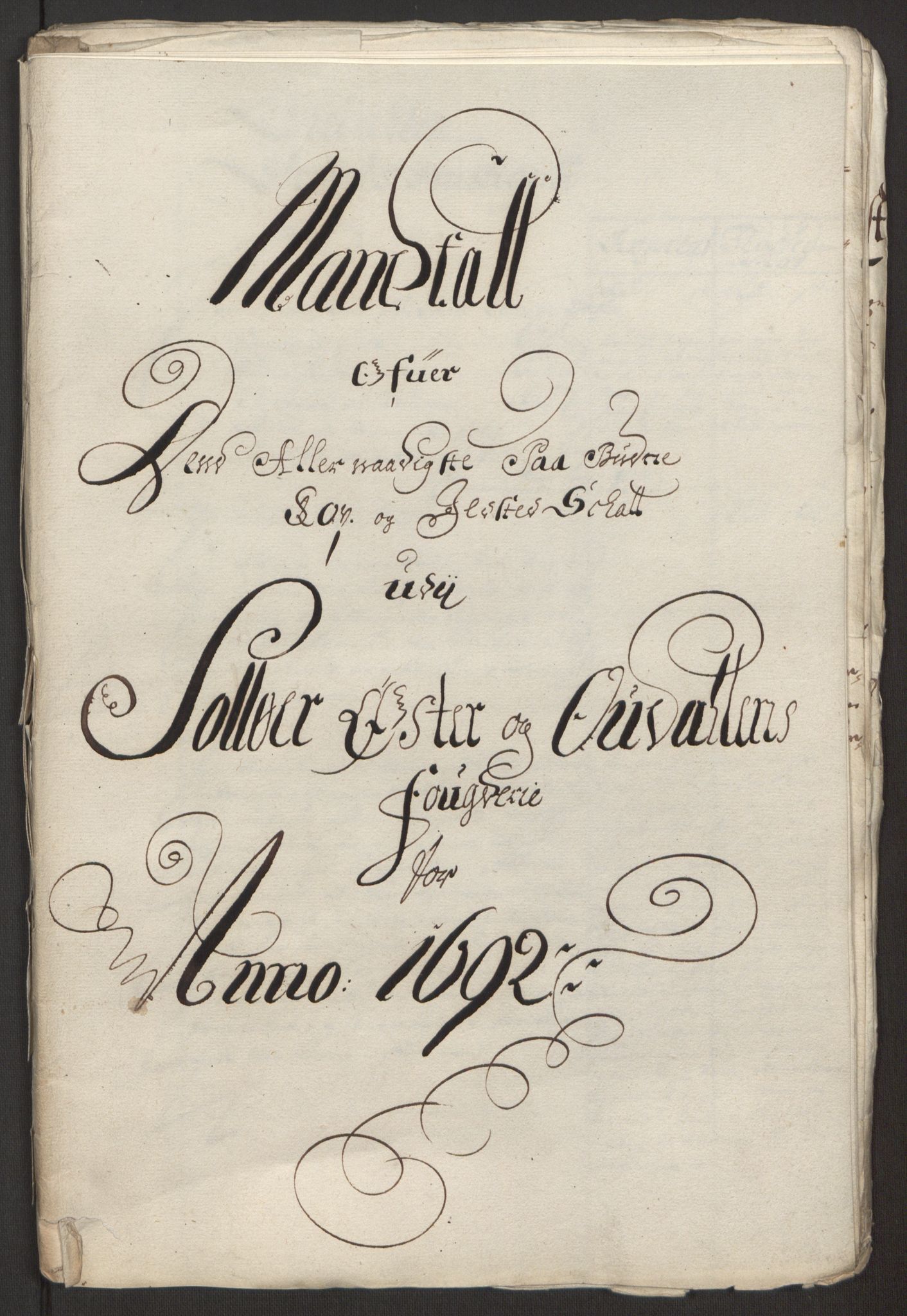 Rentekammeret inntil 1814, Reviderte regnskaper, Fogderegnskap, RA/EA-4092/R13/L0830: Fogderegnskap Solør, Odal og Østerdal, 1692, p. 269