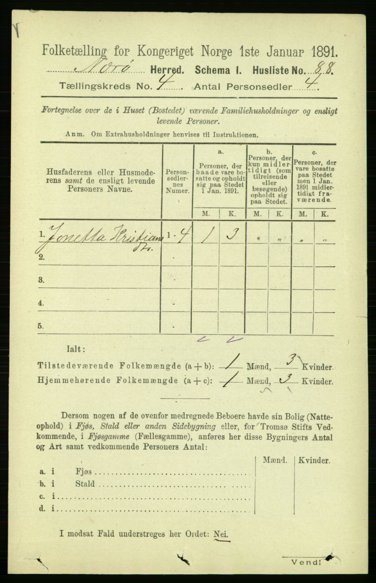RA, 1891 census for 1751 Nærøy, 1891, p. 1869